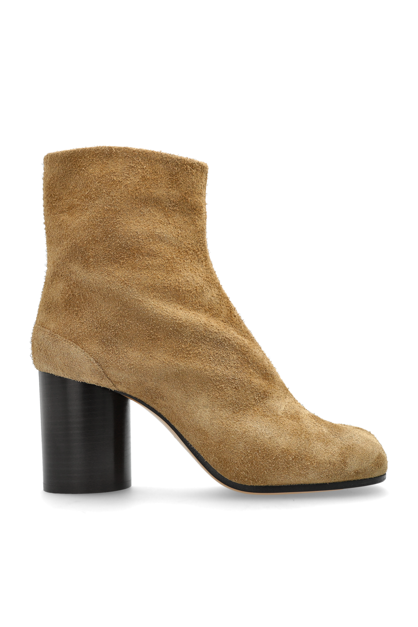 Maison Margiela Botki Na Obcasie Z Wycięciem `Tabi`, Kobiety, Beżowy