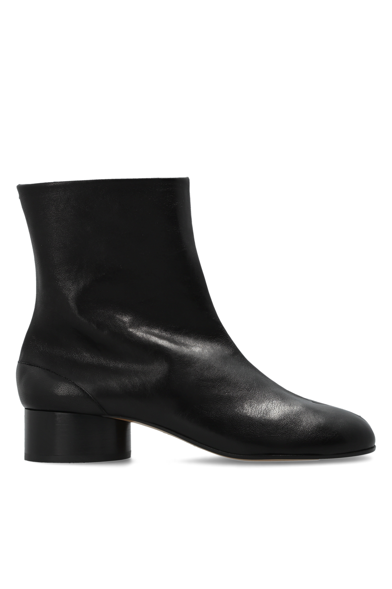 Maison Margiela Botki Na Obcasie Z Wycięciem ‘Tabi’, Kobiety, Czarny