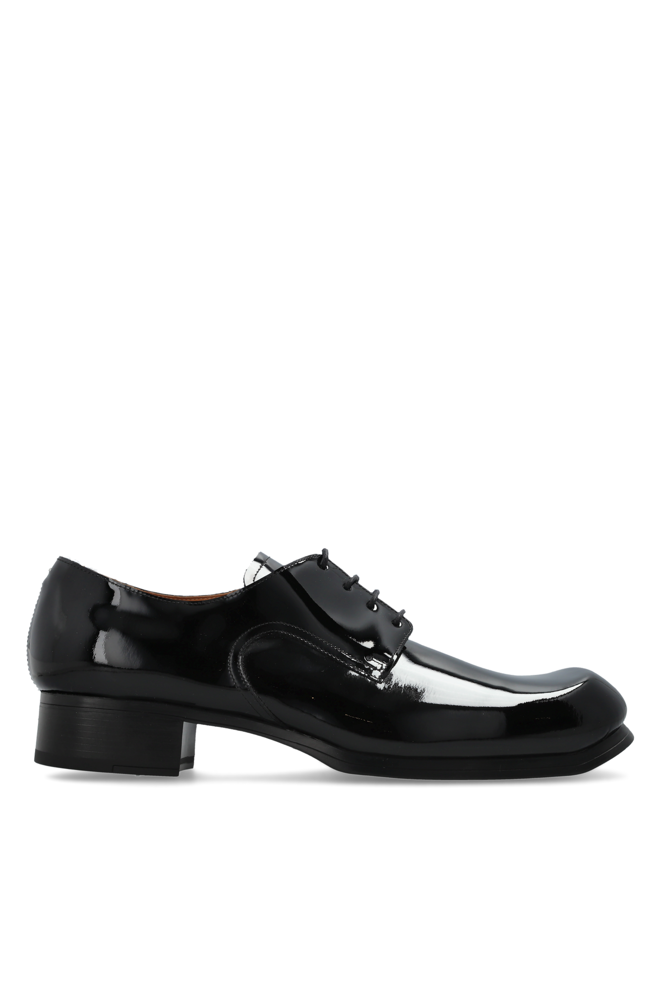 Maison Margiela Skórzane Buty Na Obcasie, Mężczyźni, Czarny