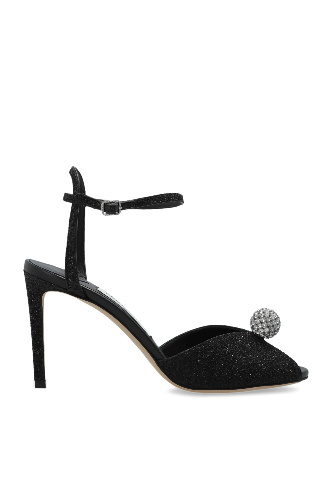 Jimmy Choo Sandały Na Obcasie `Sacora`, Kobiety, Czarny