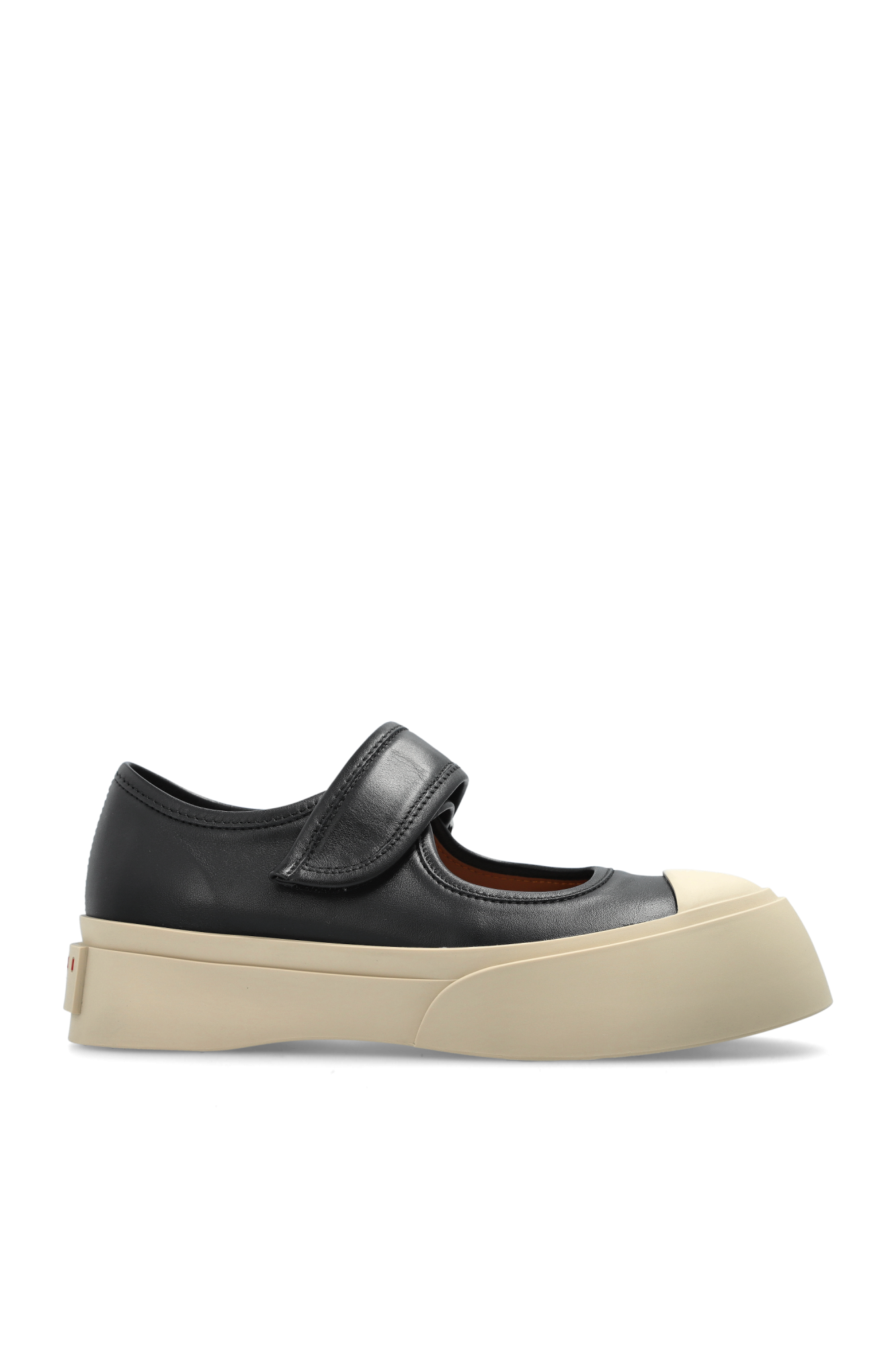 Marni Skórzane Buty `Mary Jane`, Kobiety, Czarny