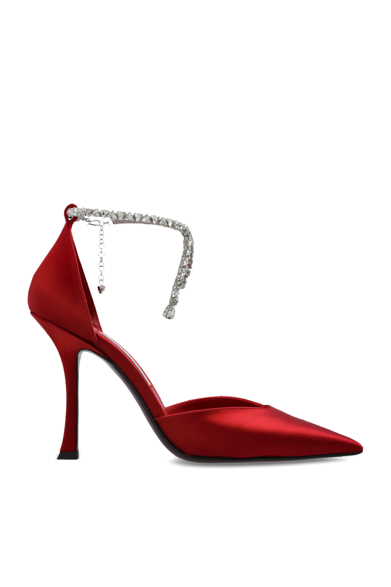 Jimmy Choo Satynowe Buty Na Obcasie `Stevie`, Kobiety, Czerwony