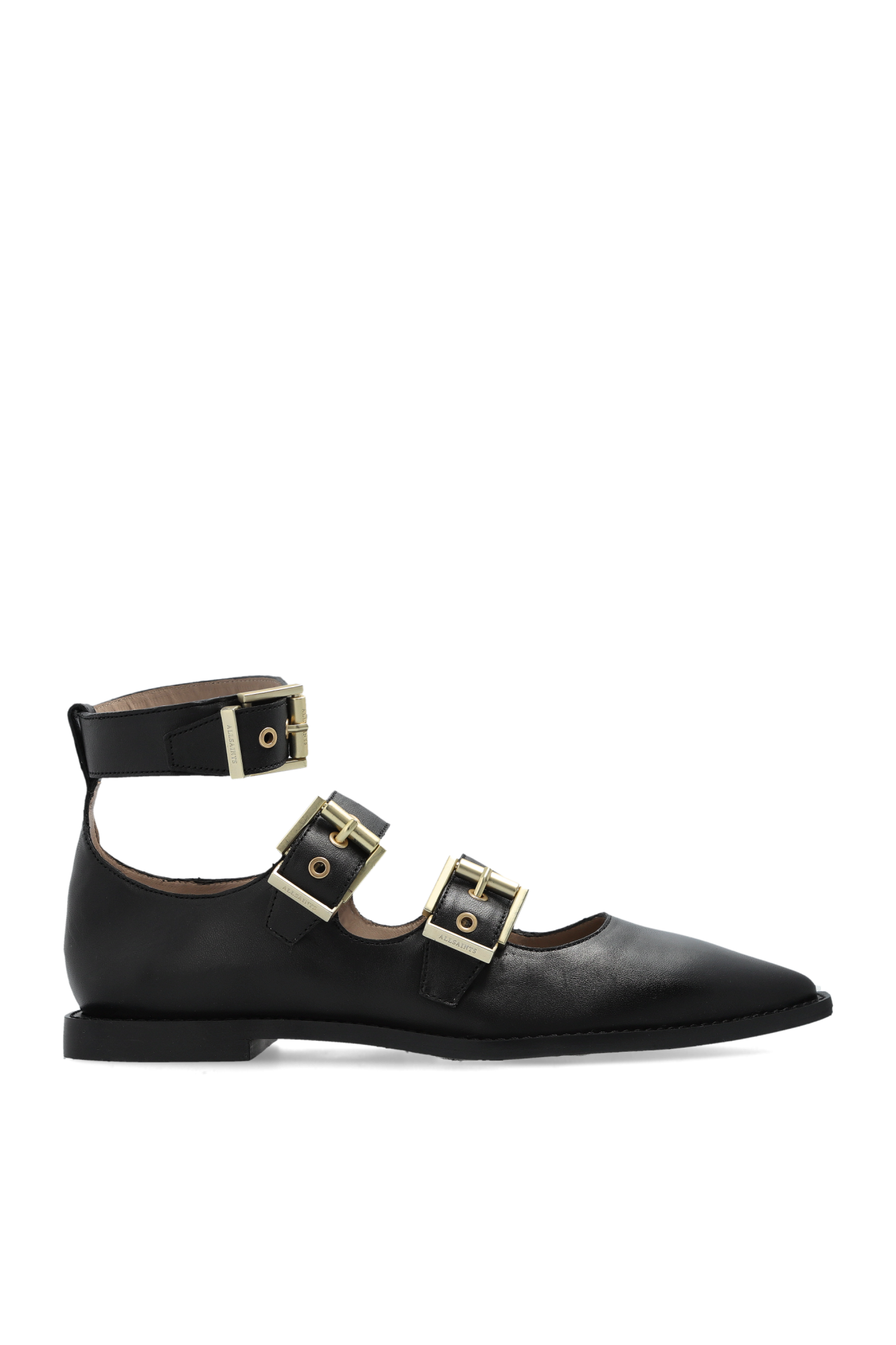 AllSaints Skórzane Buty `Susan`, Kobiety, Czarny