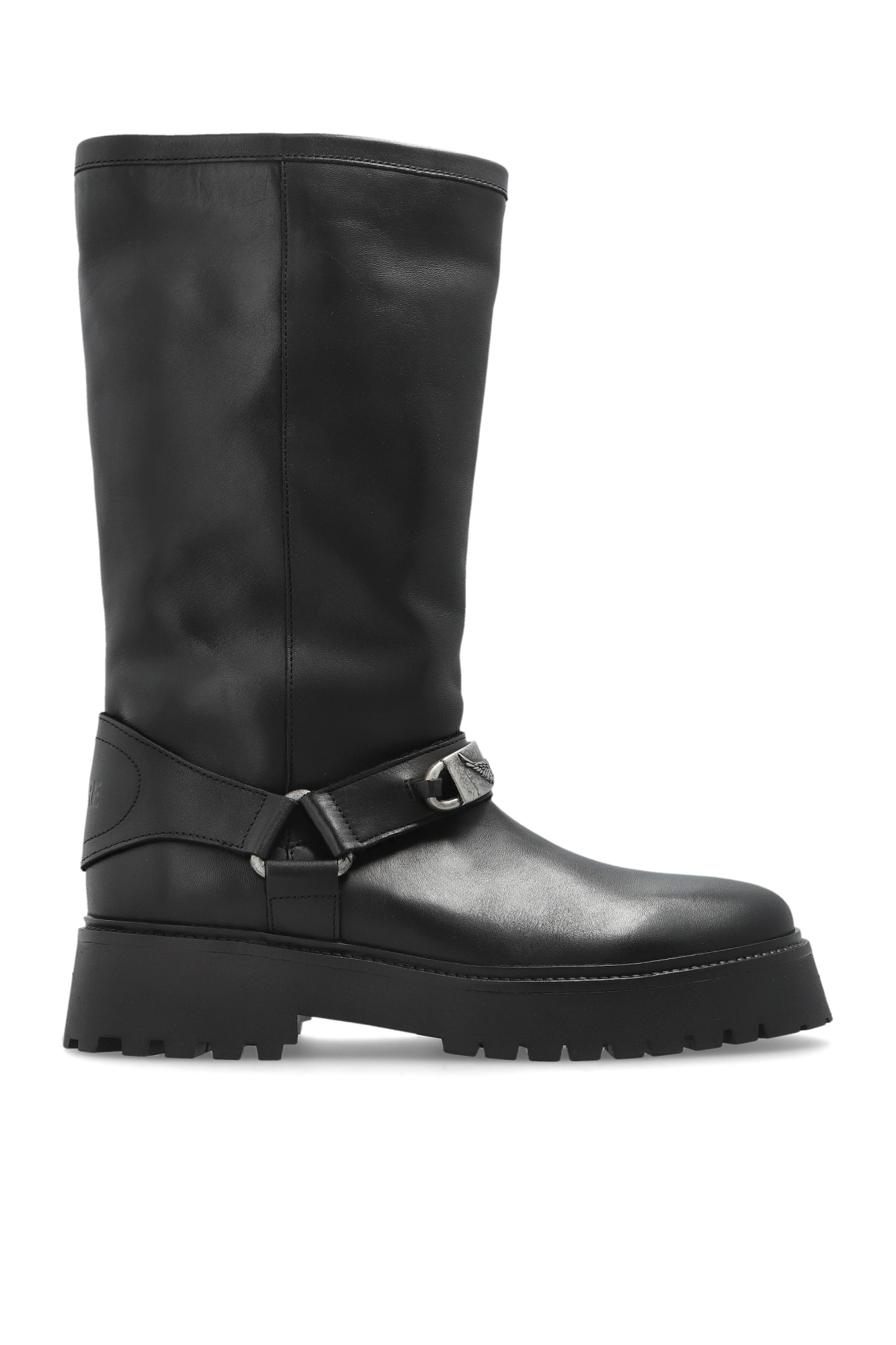 Zadig & Voltaire Skórzane Kozaki, Kobiety, Czarny