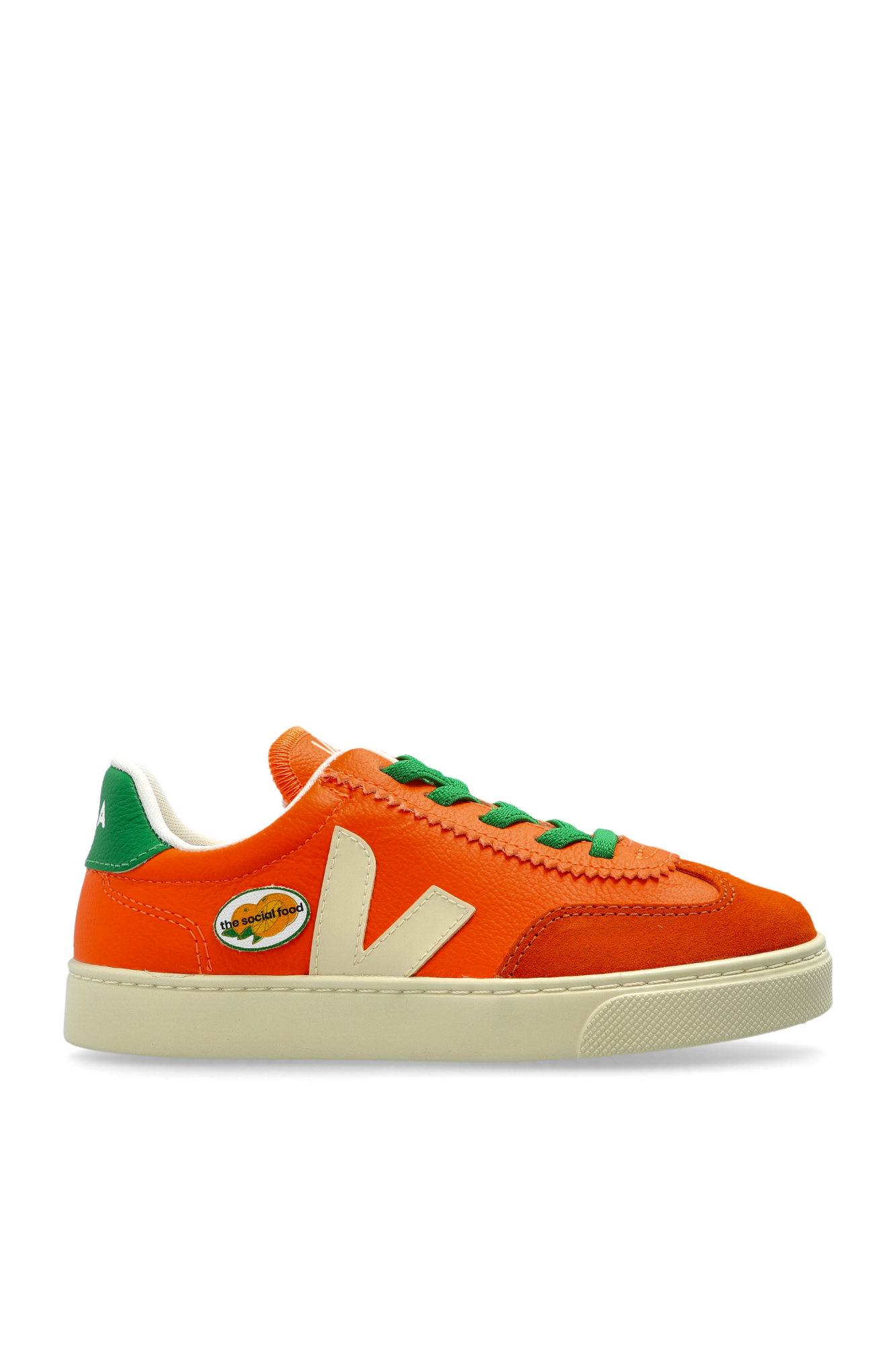 Veja Kids Buty Sportowe `X THE SOCIAL FOOD LEATHER`, Unisex, Pomarańczowy