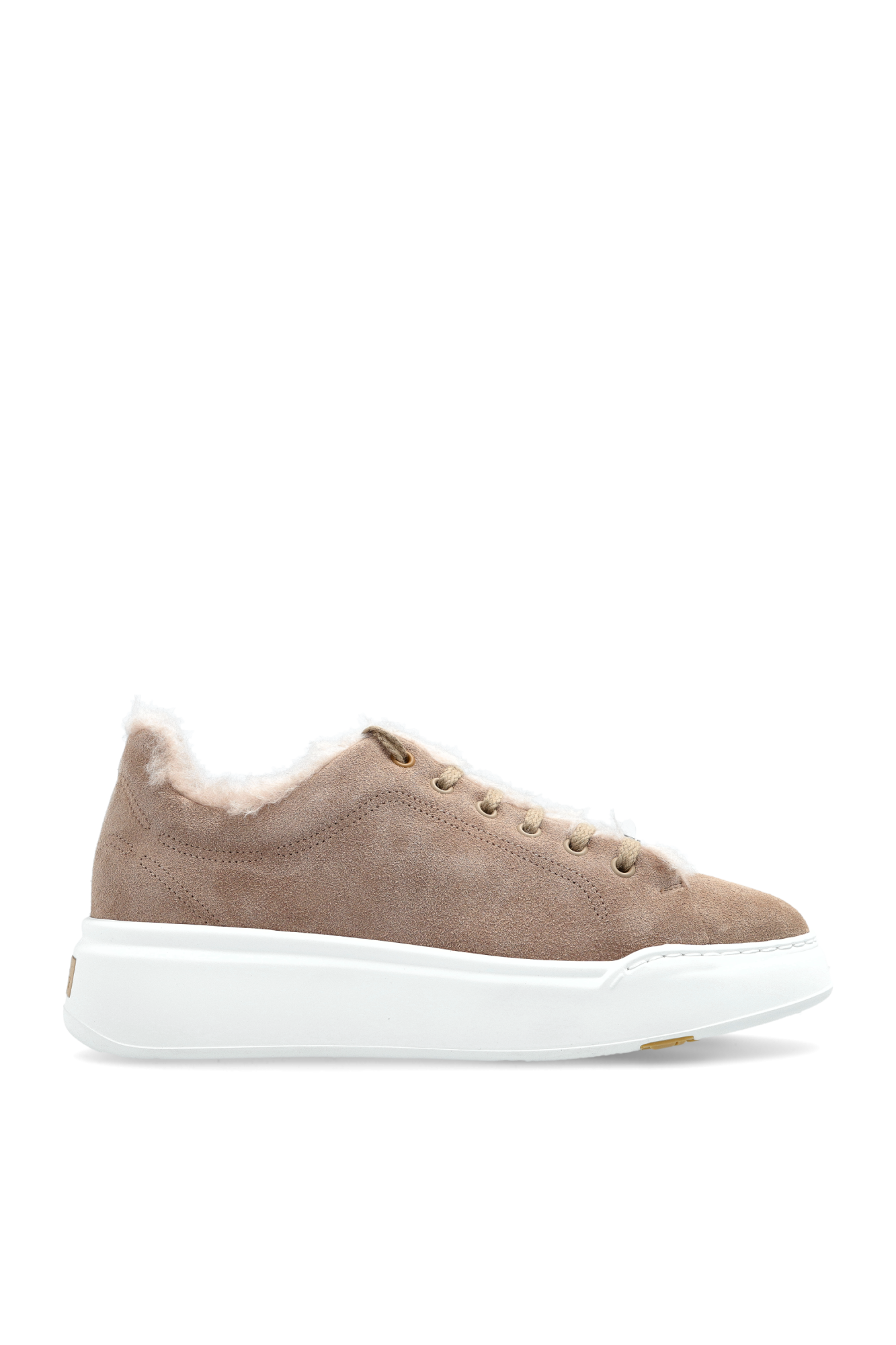 Max Mara Zamszowe Buty Sportowe `Tmaxi`, Kobiety, Beżowy