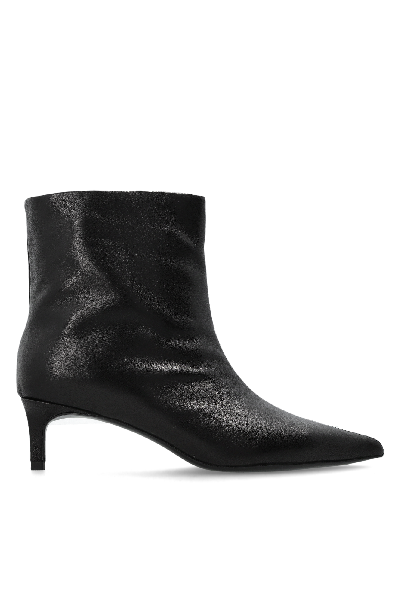 BLACK SUEDE STUDIO Botki Na Obcasie ‘Trina 50’, Kobiety, Czarny