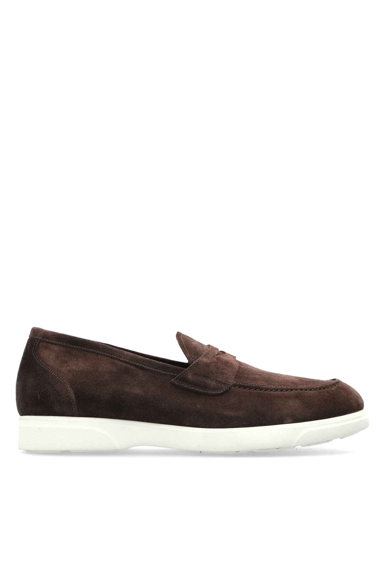Kiton Zamszowe Buty Typu `loafers`, Mężczyźni, Brązowy
