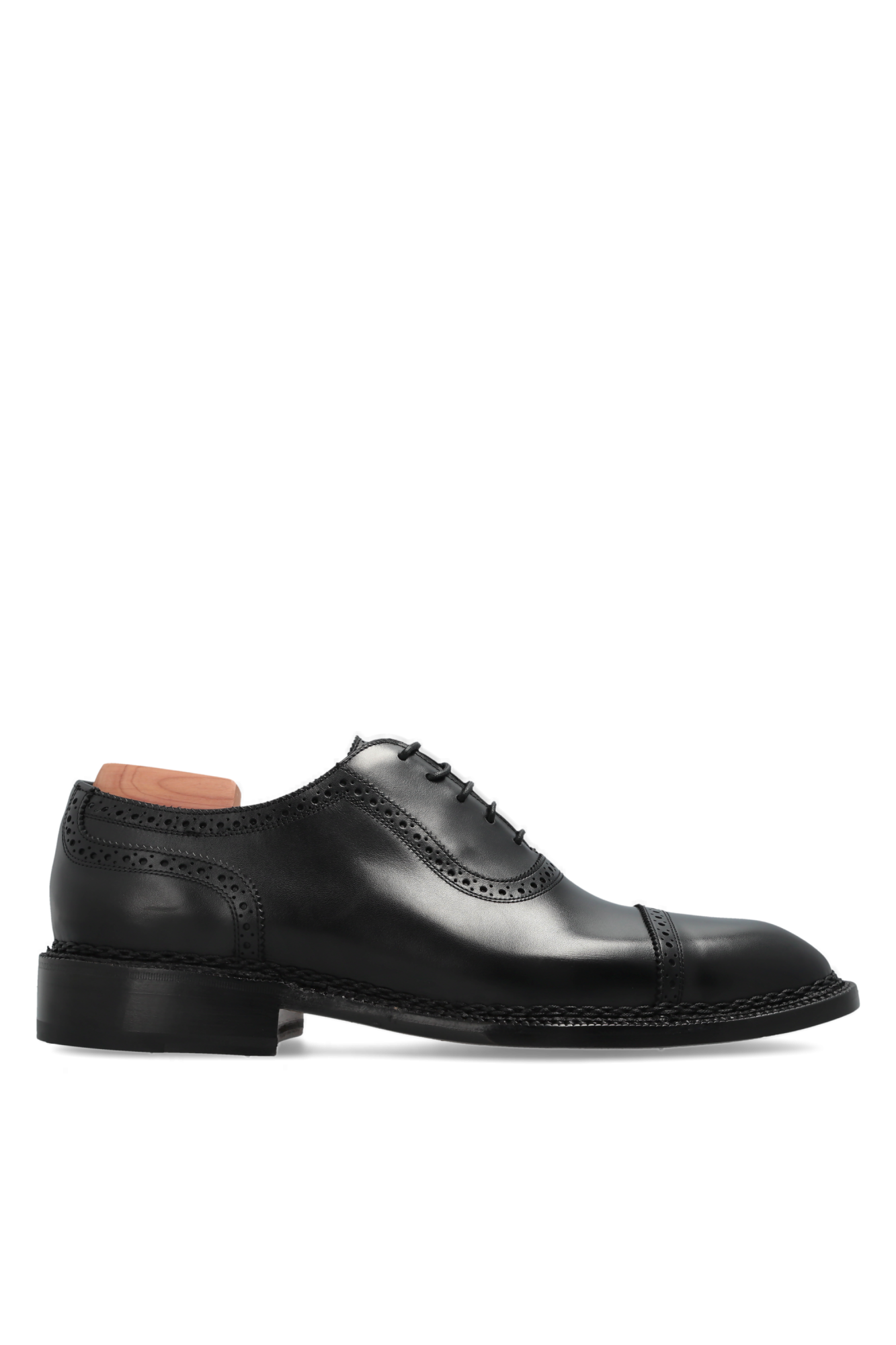 Kiton Skórzane Buty, Mężczyźni, Czarny