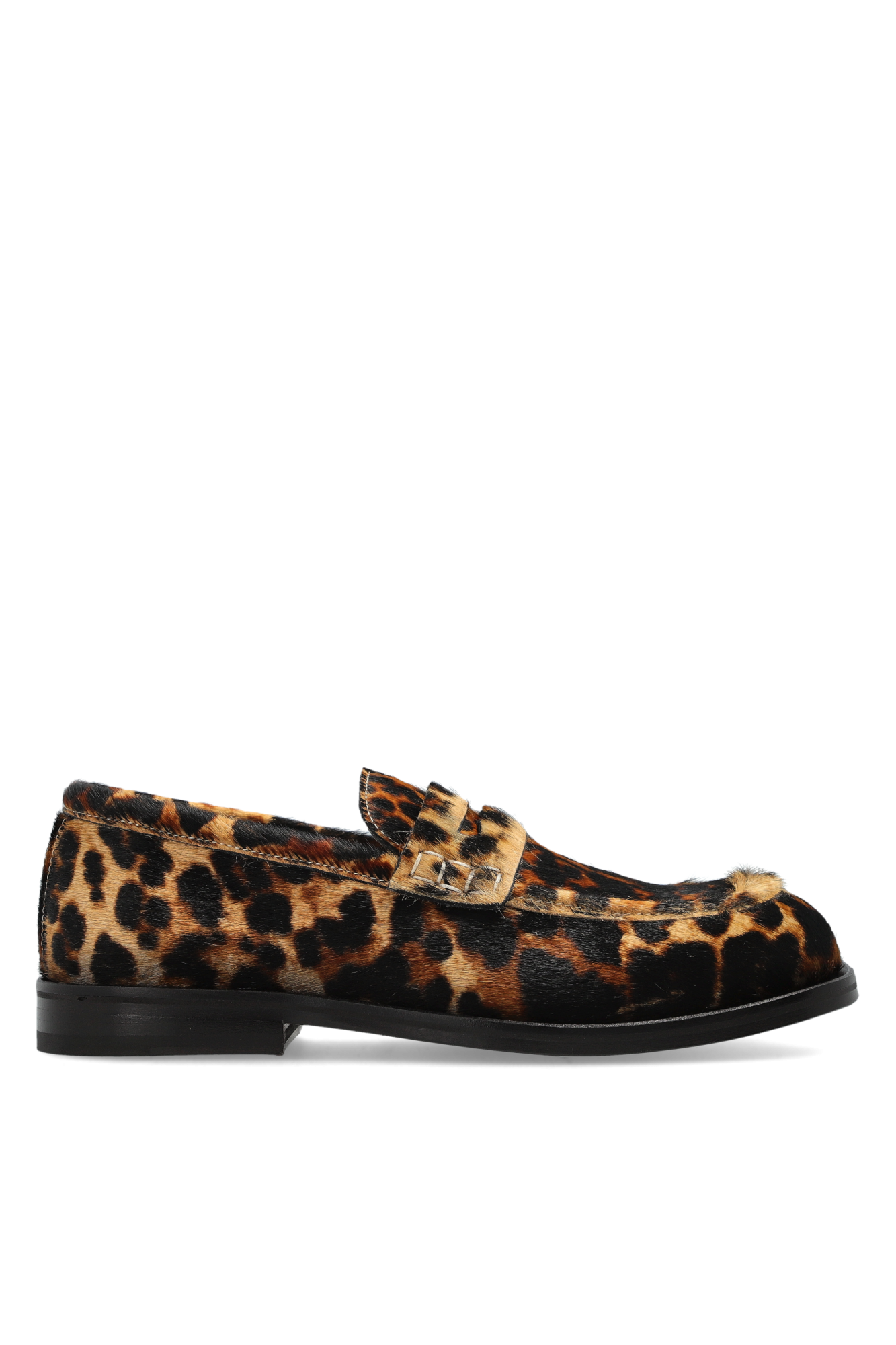 Ami Alexandre Mattiussi Skórzane Buty Typu `loafers`, Kobiety, Brązowy