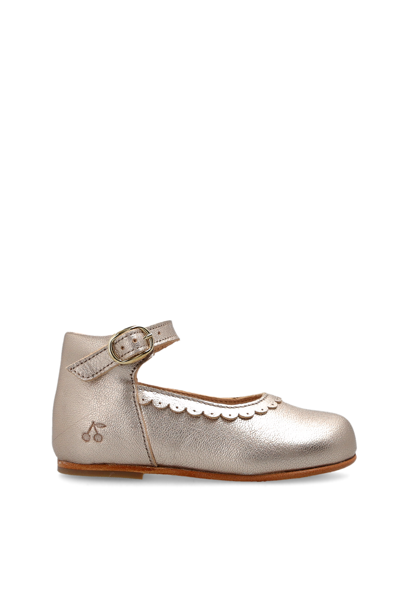 Bonpoint  Skórzane Buty, Unisex, Złoty
