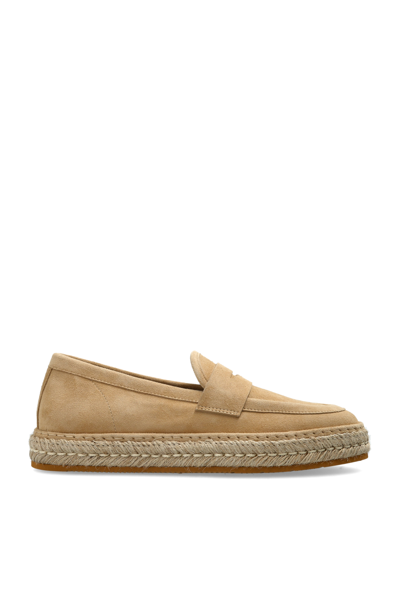 Giorgio Armani Zamszowe Espadryle, Kobiety, Beżowy