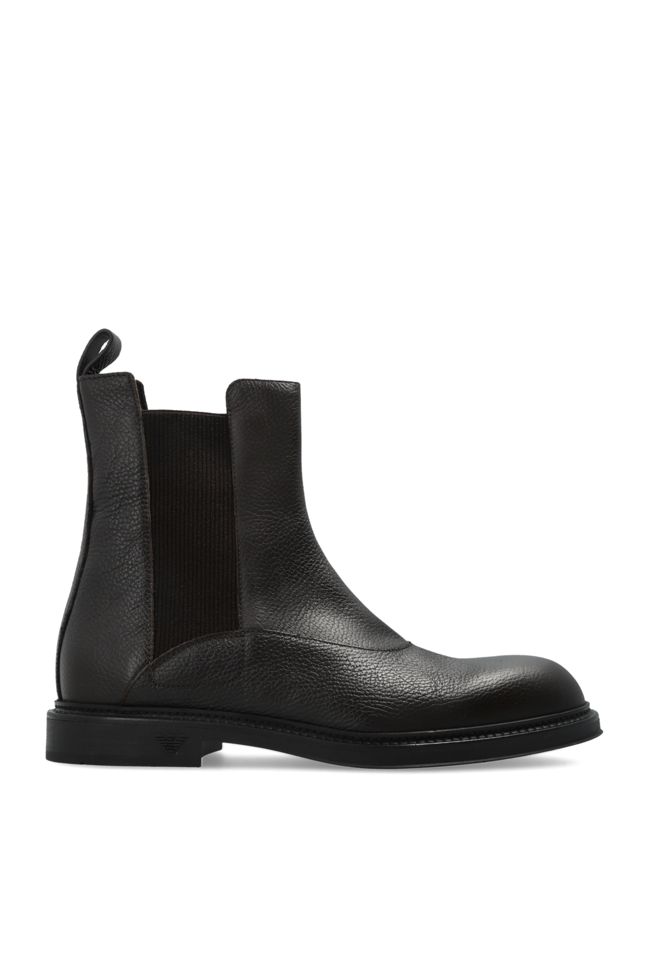 Emporio Armani Skórzane Sztyblety, Mężczyźni, Brązowy