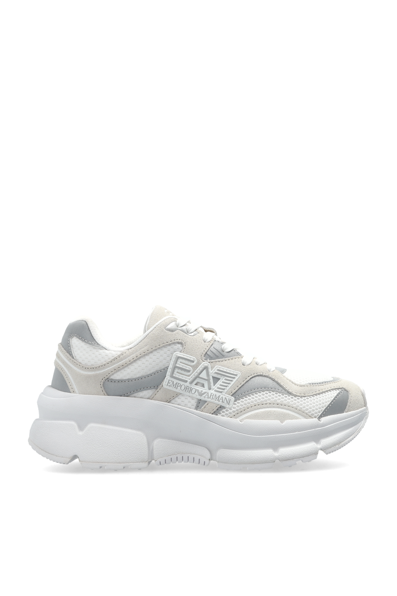 EA7 Emporio Armani Buty Sportowe Z Logo, Kobiety, Biały