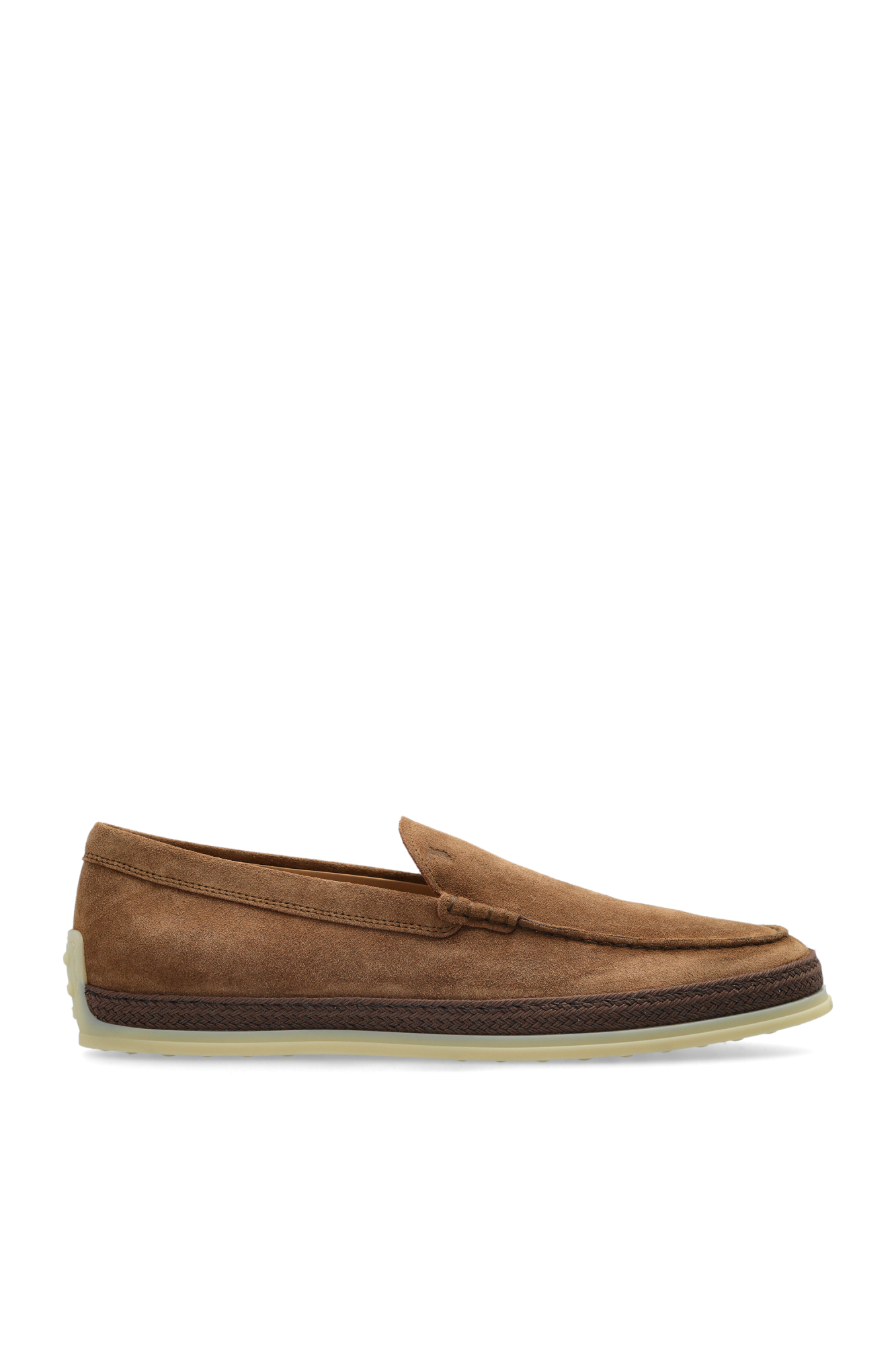 Tod’s Zamszowe Buty Typu `loafers`, Mężczyźni, Brązowy