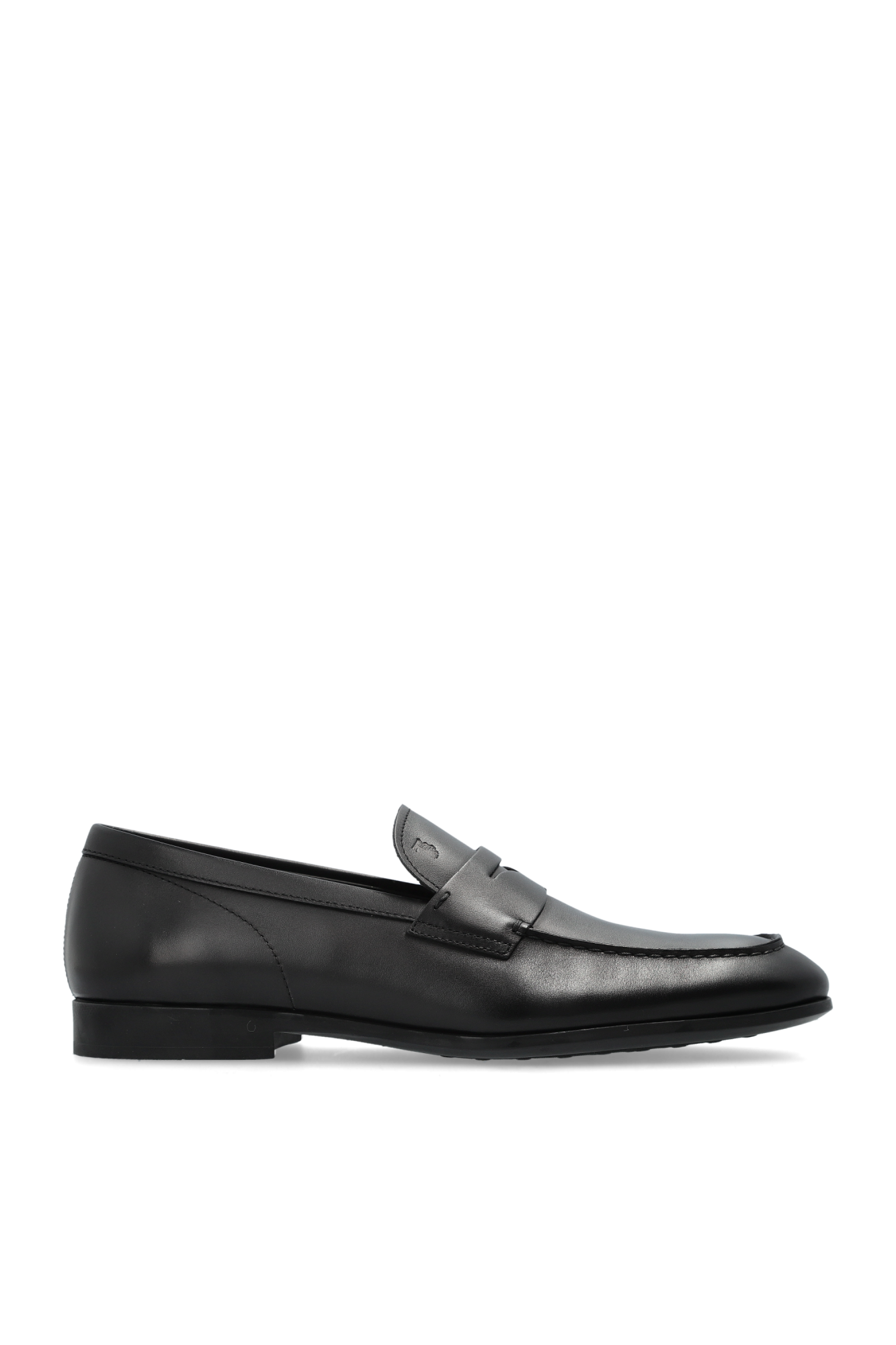Tod’s Skórzane Buty Typu `loafers`, Mężczyźni, Czarny
