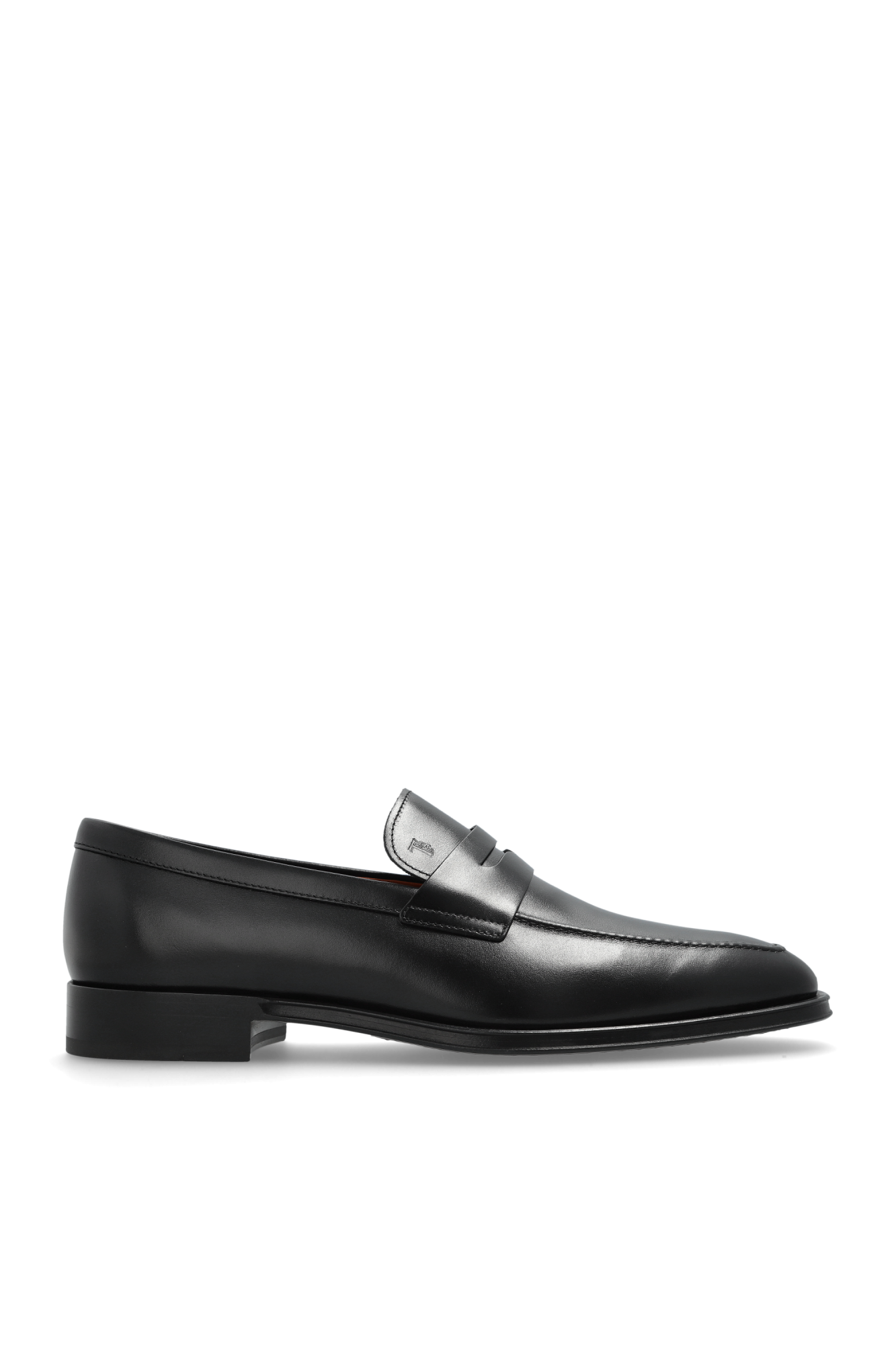 Tod’s Skórzane Buty Typu `loafers`, Mężczyźni, Czarny