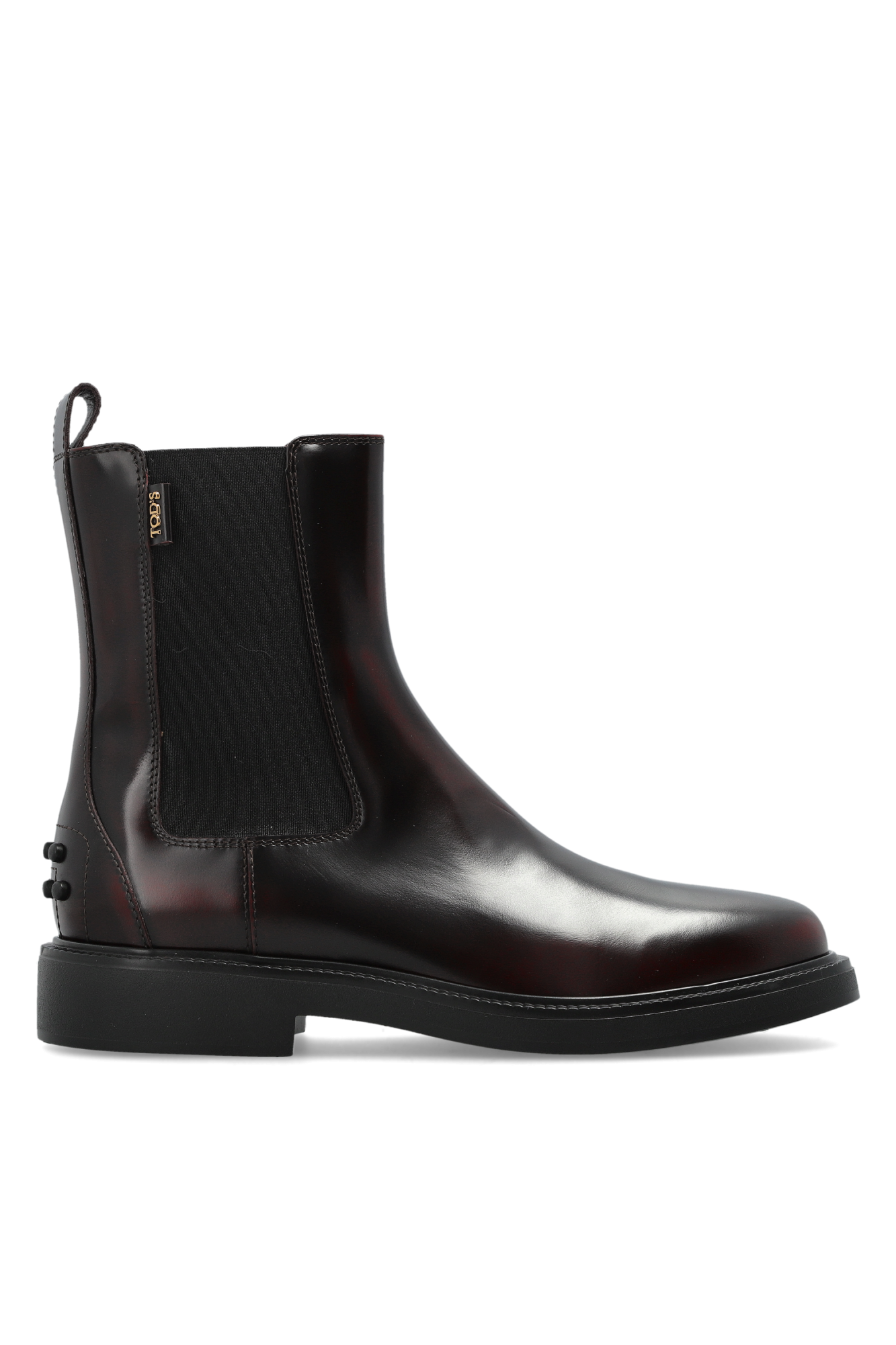 Tod’s Botki Z Logo, Kobiety, Bordo