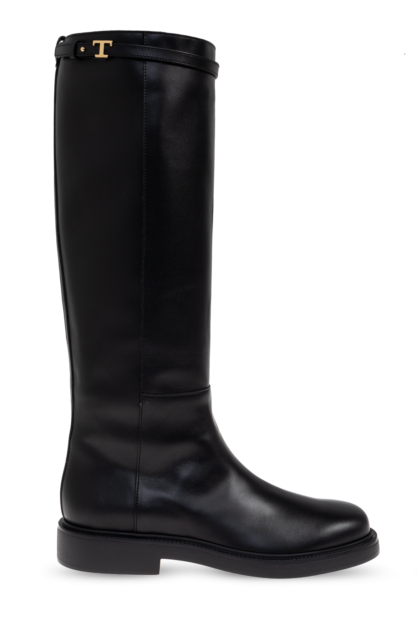 Tod’s Skórzane Kozaki, Kobiety, Czarny