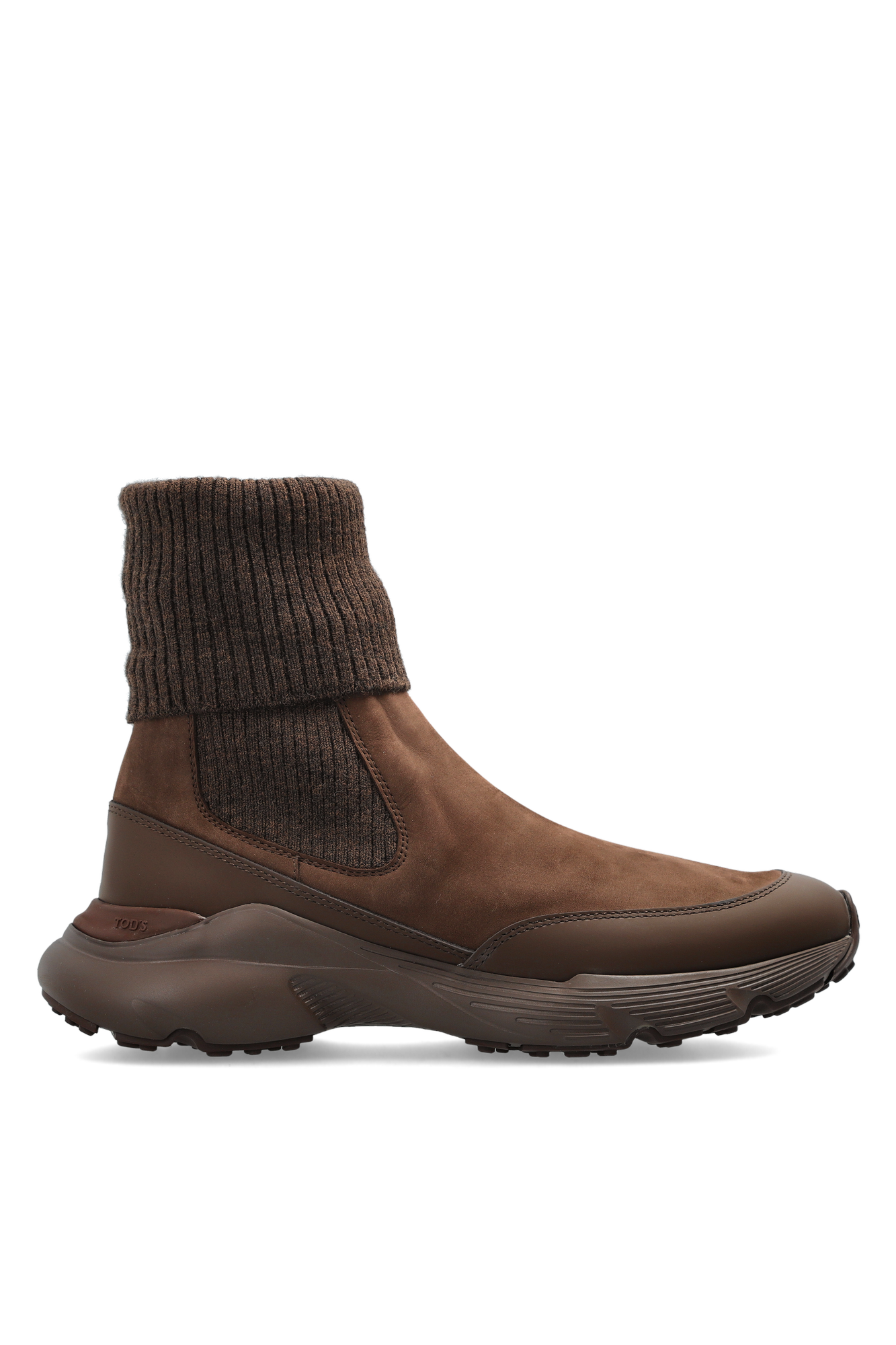 Tod’s Buty Sportowe Ze Skarpetą, Kobiety, Brązowy
