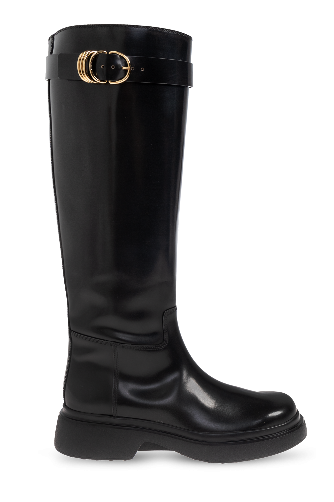 Tod’s Skórzane Kozaki, Kobiety, Czarny
