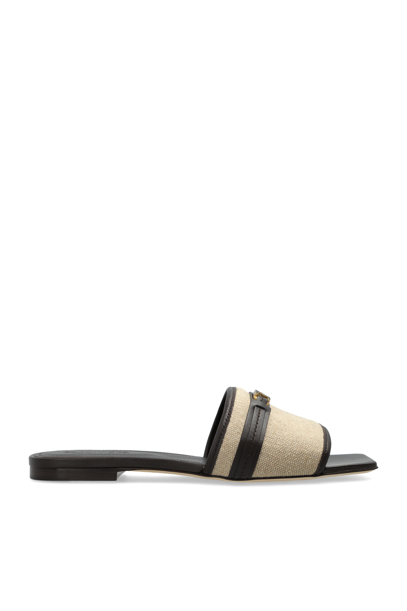 Tod’s Klapki Z Aplikacją, Kobiety, Beżowy