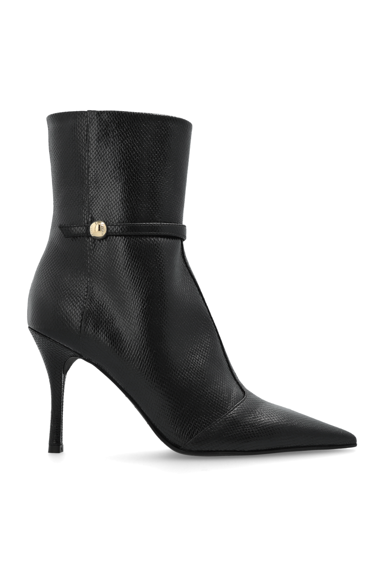 Furla Botki Na Obcasie `Sfera`, Kobiety, Czarny