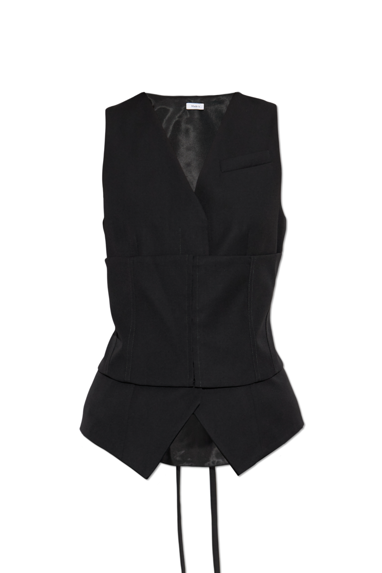 Alexander McQueen Wełniana Kamizelka, Kobiety, Czarny