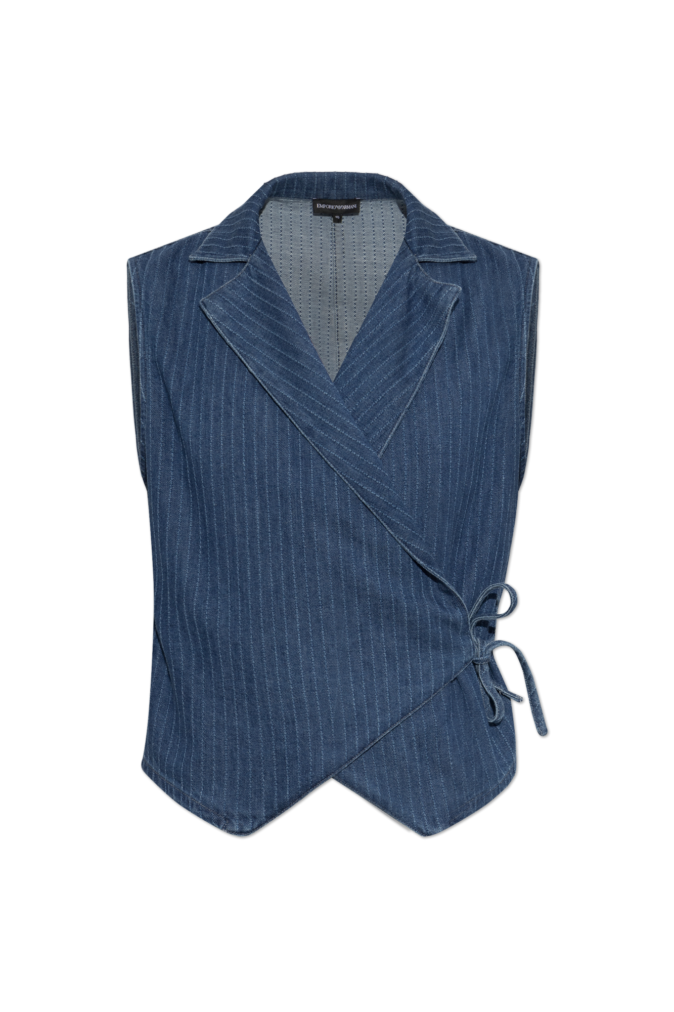 Emporio Armani Jeansowa Kamizelka, Kobiety, Granatowy