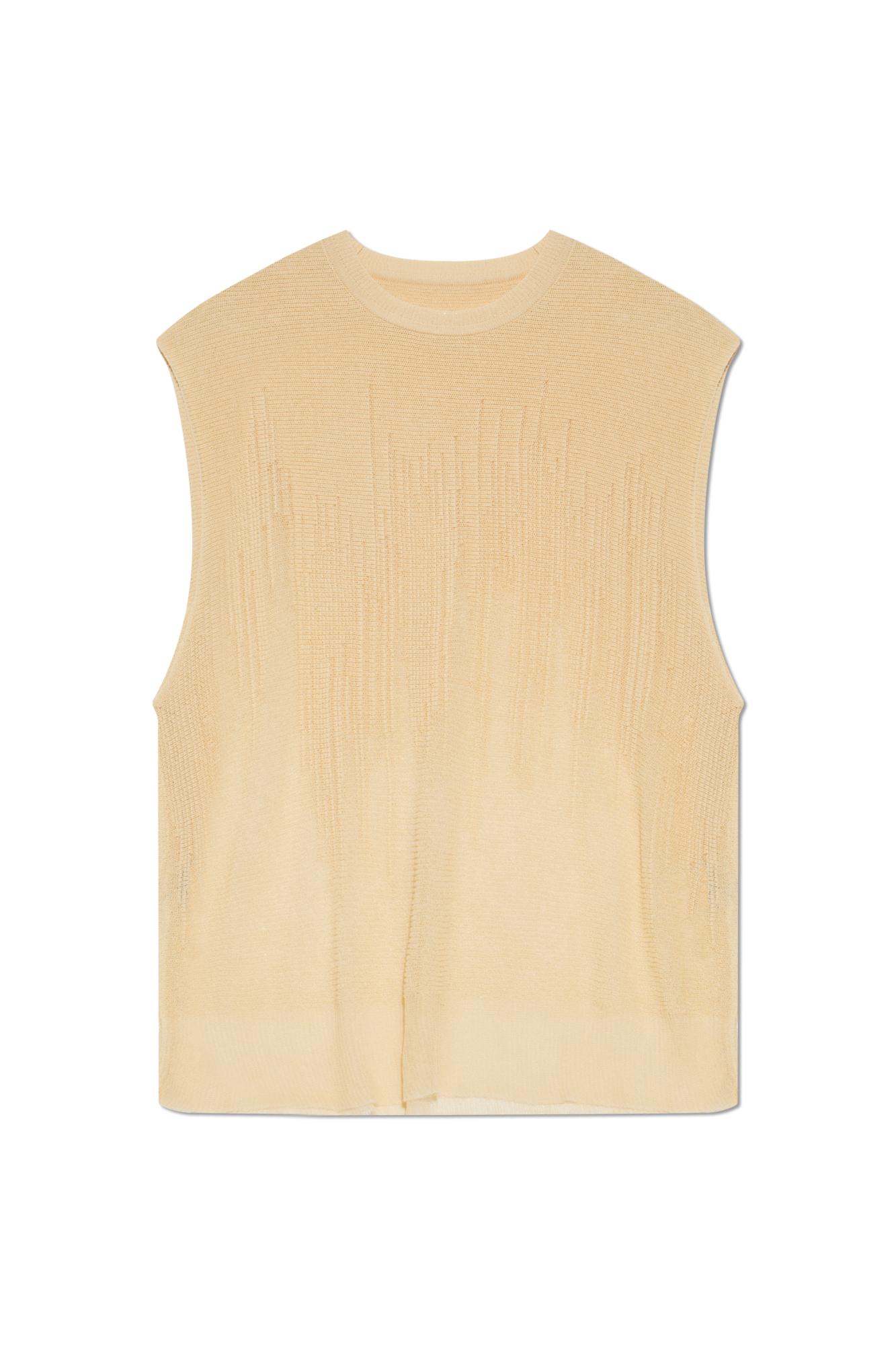 Homme Plissé Issey Miyake Transparentny Top, Mężczyźni, Beżowy