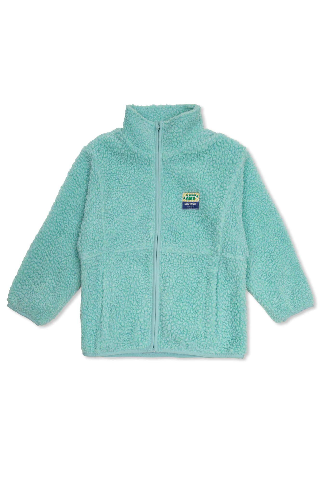 American Vintage Kids Bluza Z Naszywką, Unisex, Niebieski
