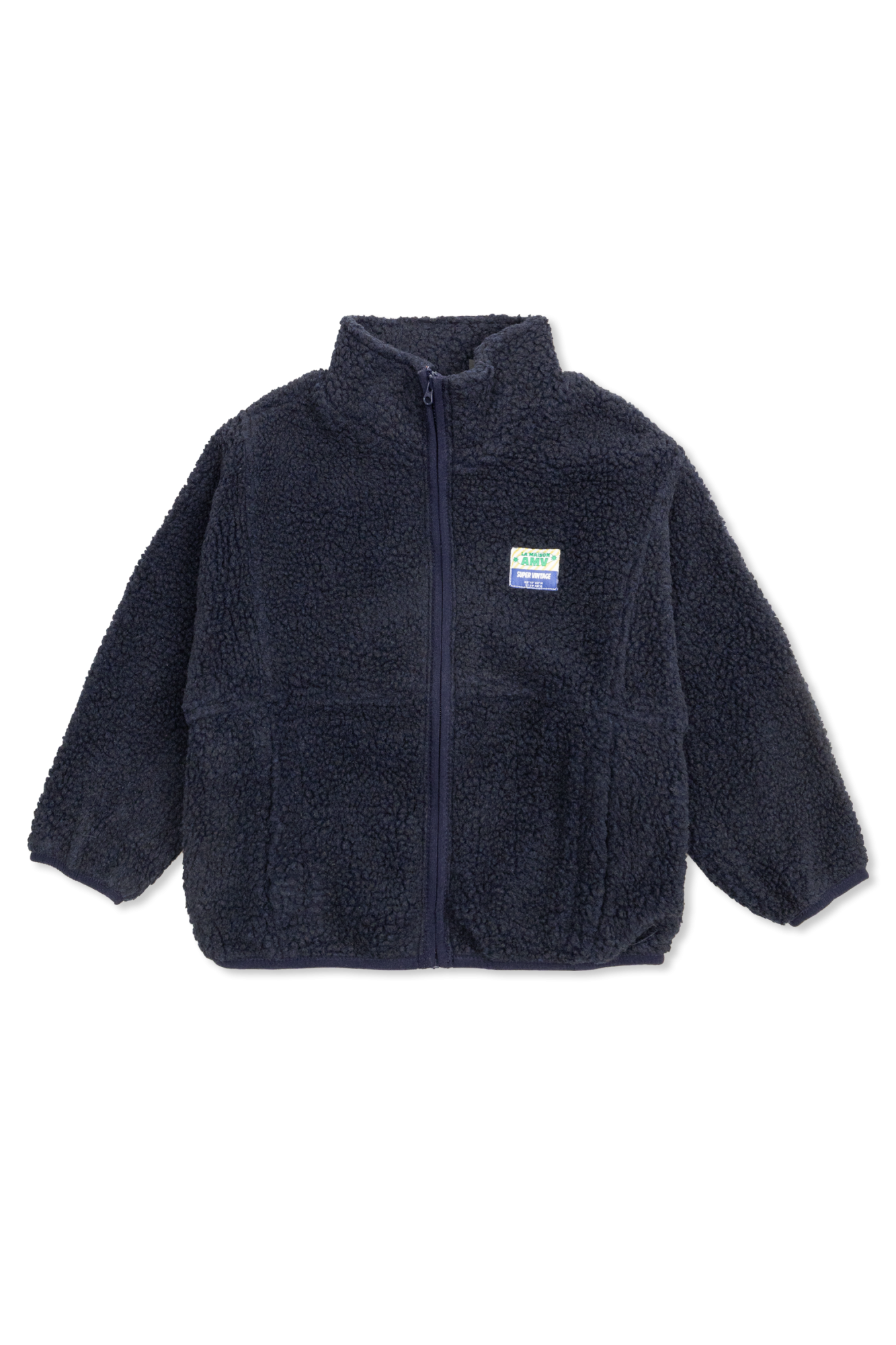 American Vintage Kids Bluza Z Naszywką, Unisex, Granatowy