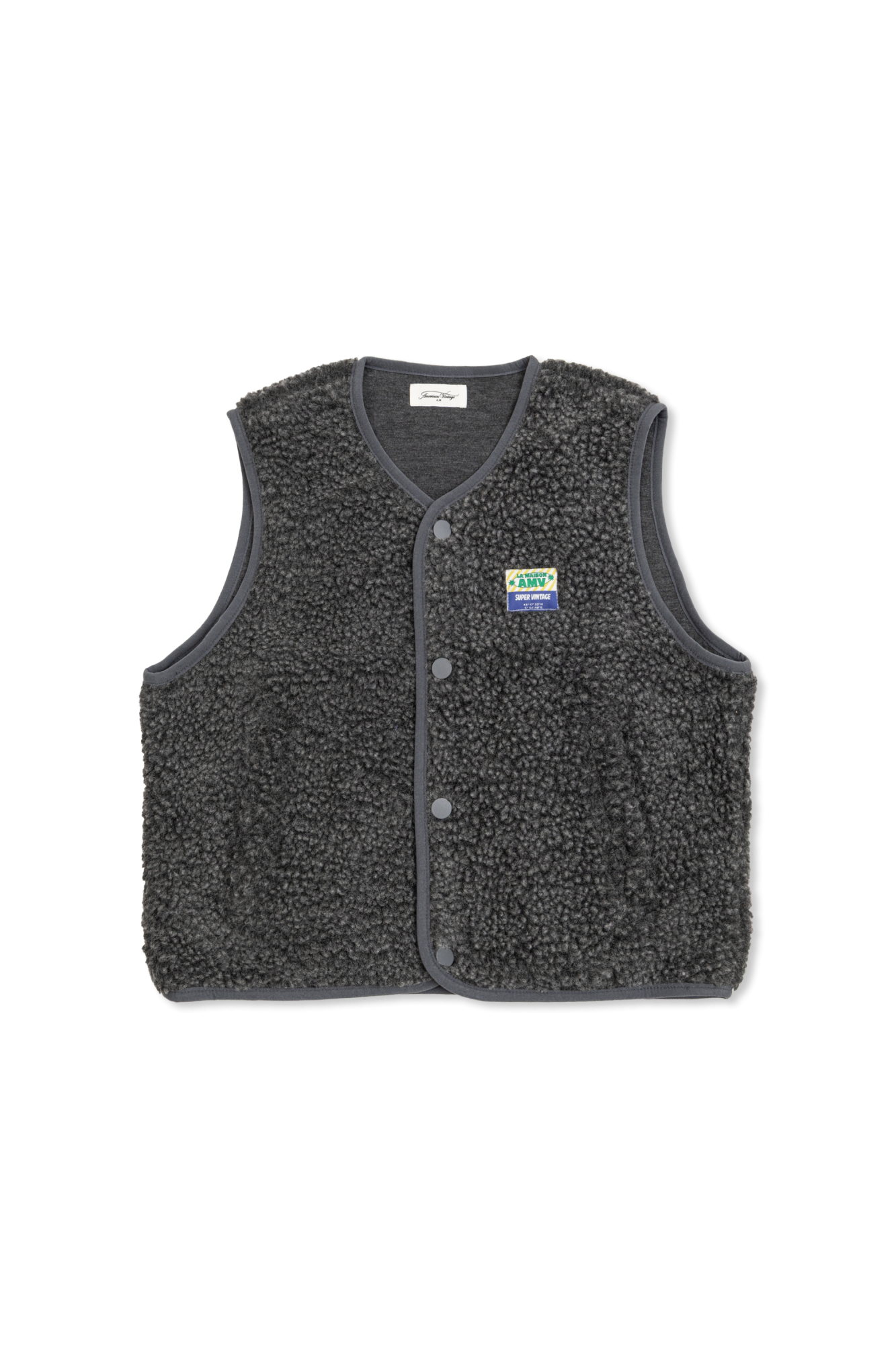 American Vintage Kids Polarowa Kamizelka, Unisex, Szary