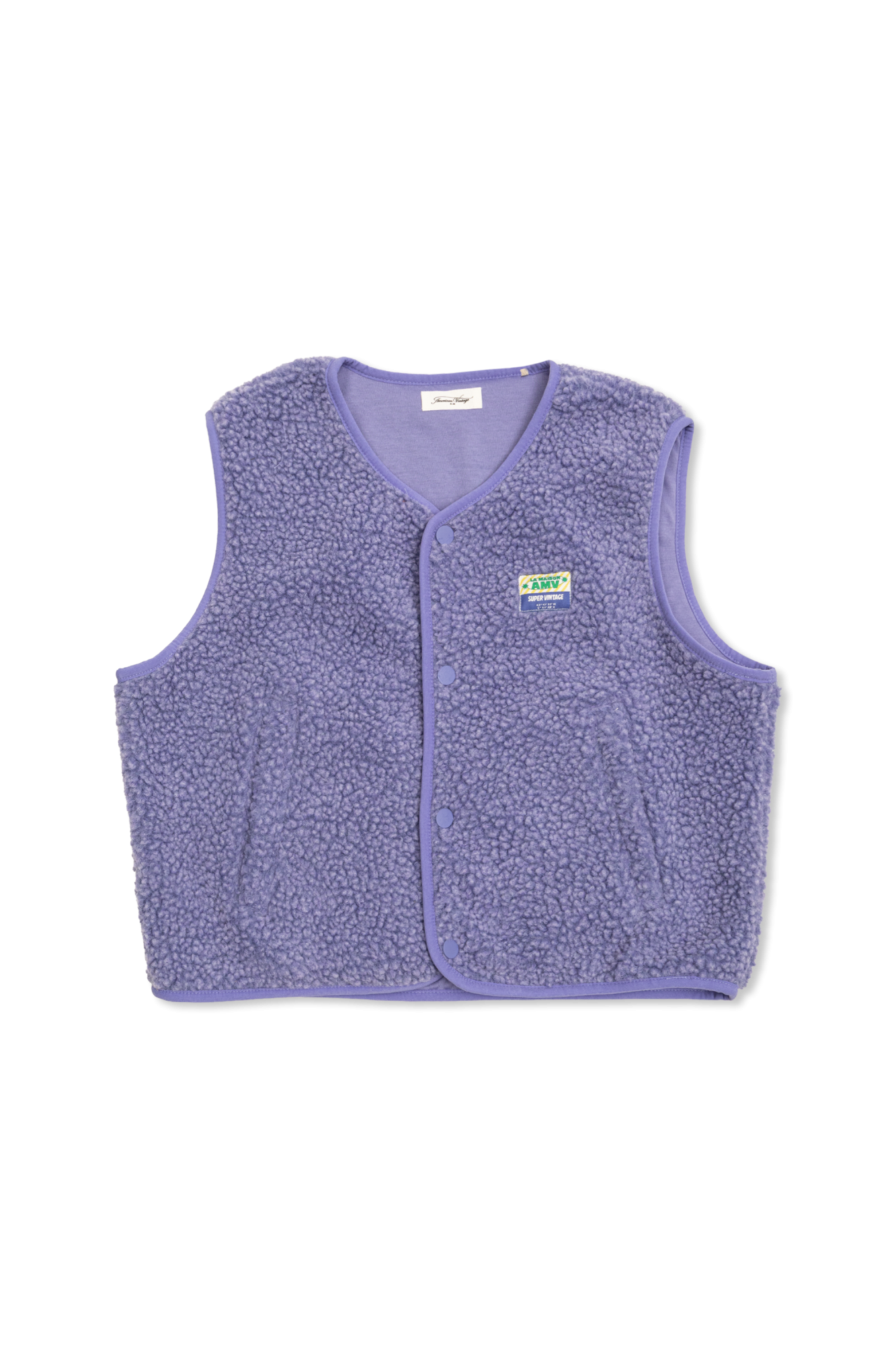 American Vintage Kids Kamizelka Polarowa, Unisex, Fioletowy