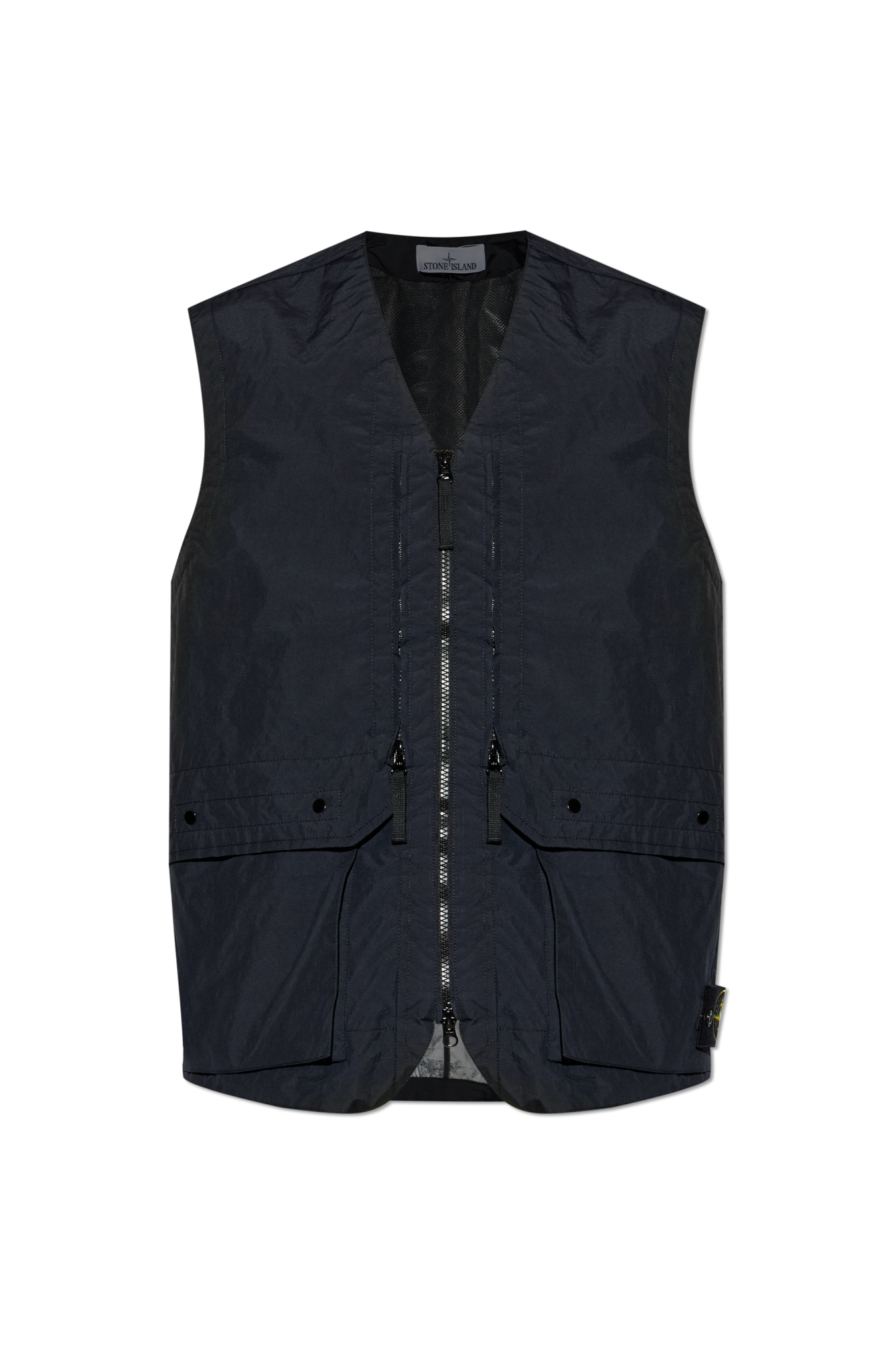 Stone Island Kamizelka Z Naszywką Logo, Mężczyźni, Granatowy