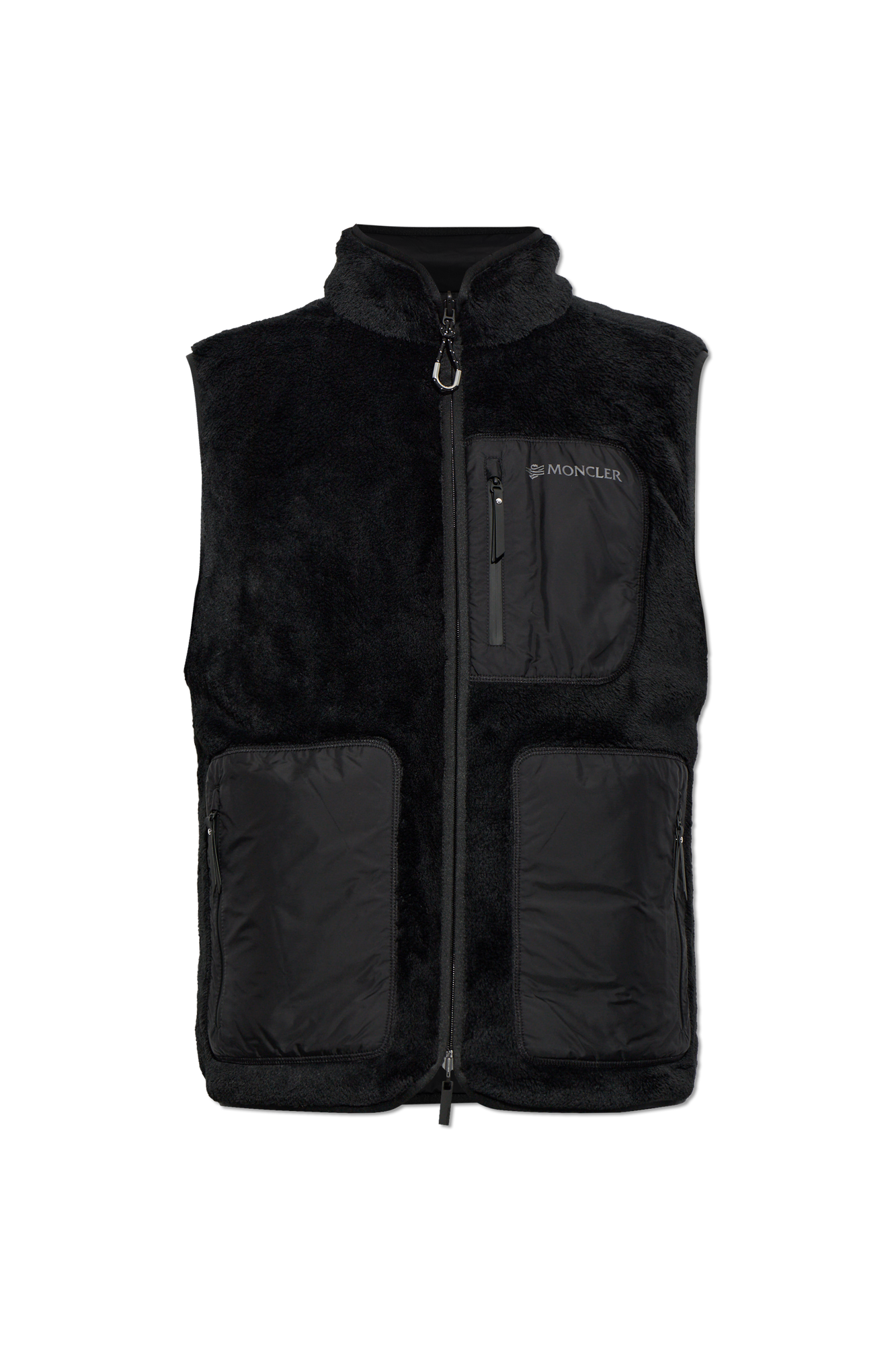 Moncler Dwustronna Kamizelka Puchowa, Mężczyźni, Czarny