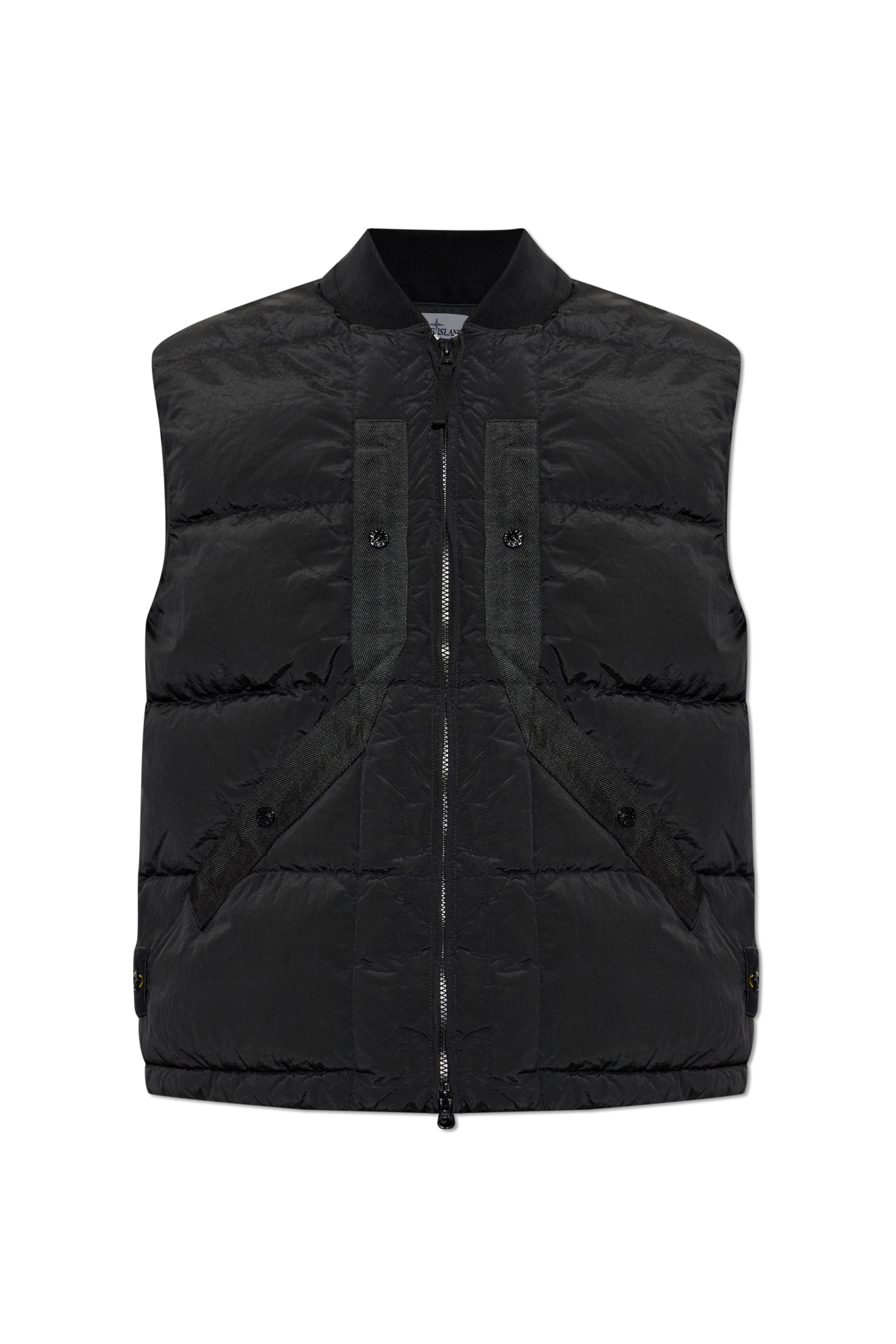 Stone Island Puchowa Kamizelka, Mężczyźni, Czarny