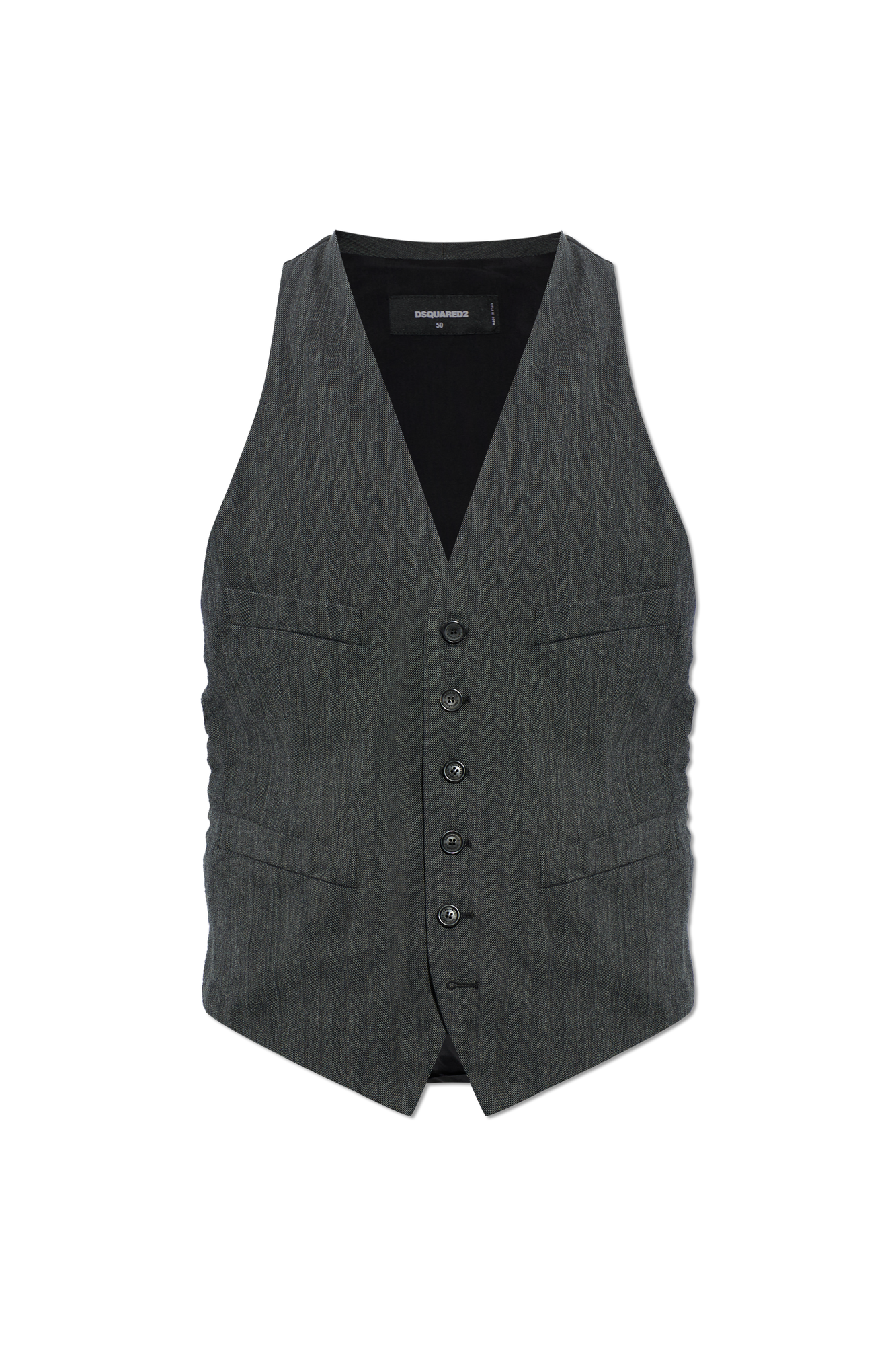 Dsquared2 Kamizelka Z łączonych Materiałów, Mężczyźni, Szary