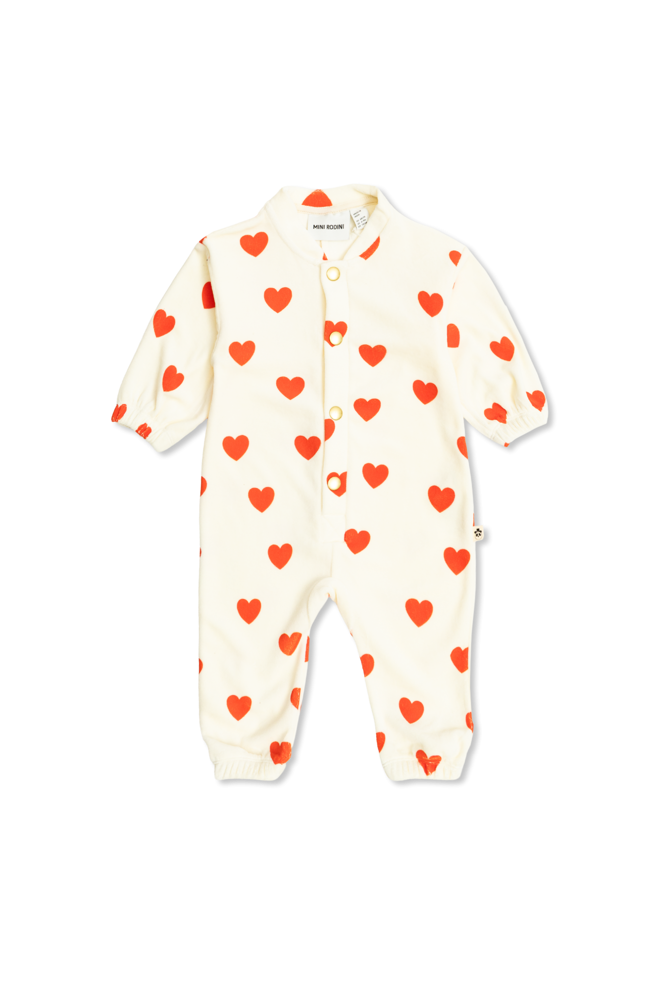 Mini Rodini Kombinezon Ze Wzorem, Unisex, Kremowy