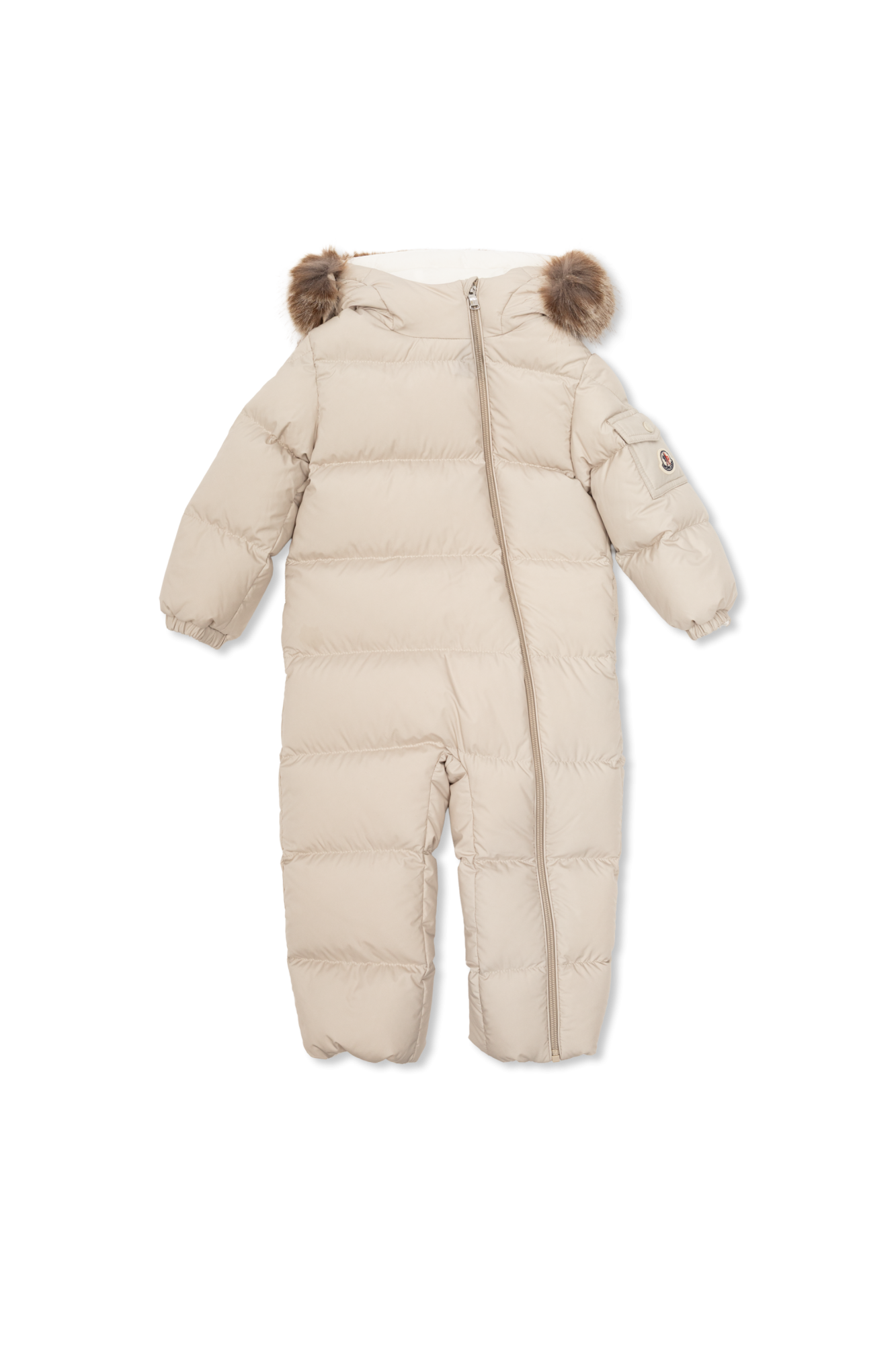 Moncler Enfant Puchowy Kombinezon ‘Yorick’, Unisex, Beżowy