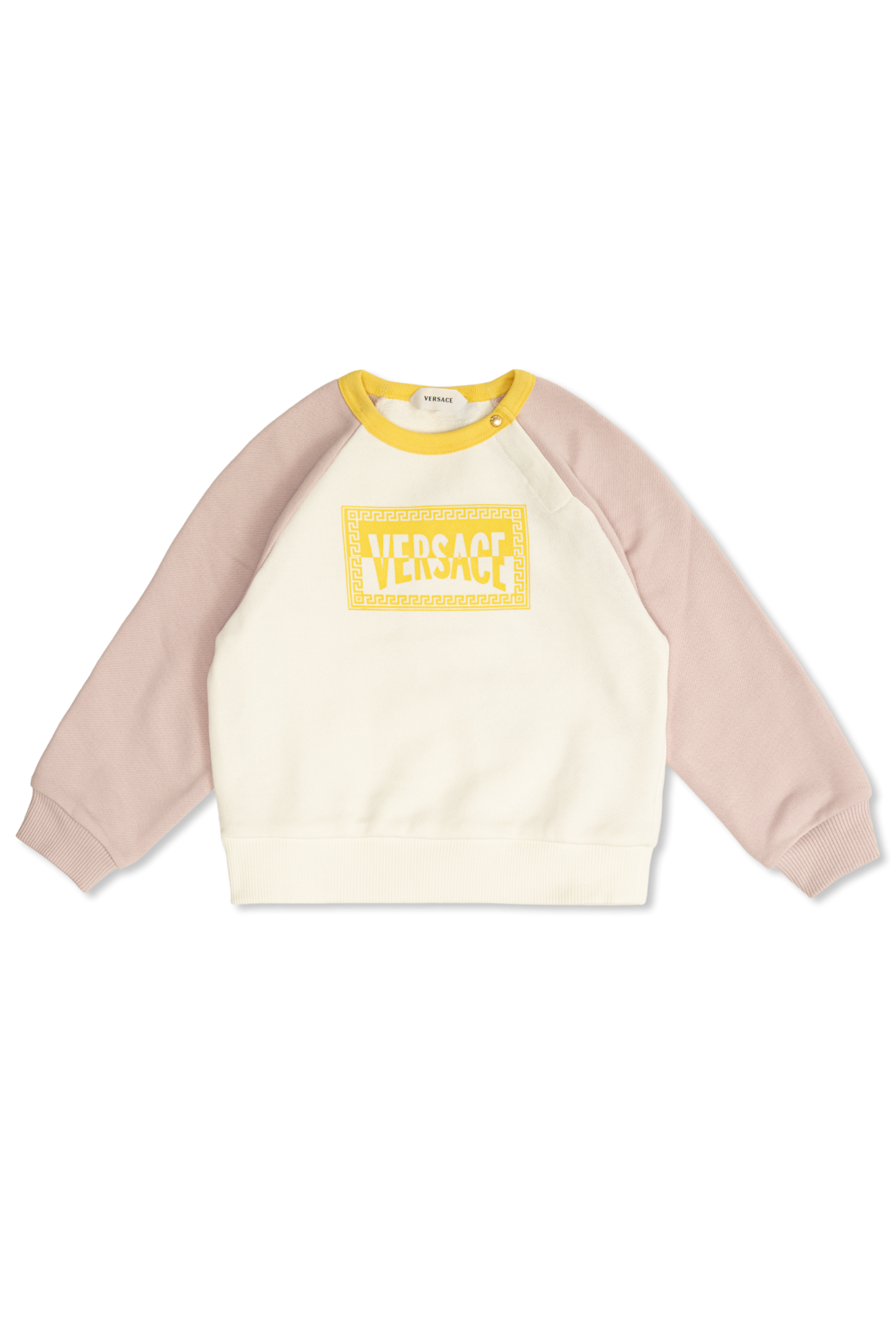 Versace Kids Bluza Z Nadrukowanym Logo, Unisex, Kremowy