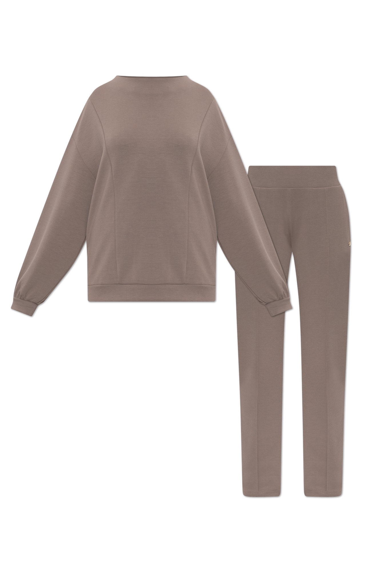 EA7 Emporio Armani Komplet Dresowy: Bluza I Spodnie, Kobiety, Beżowy