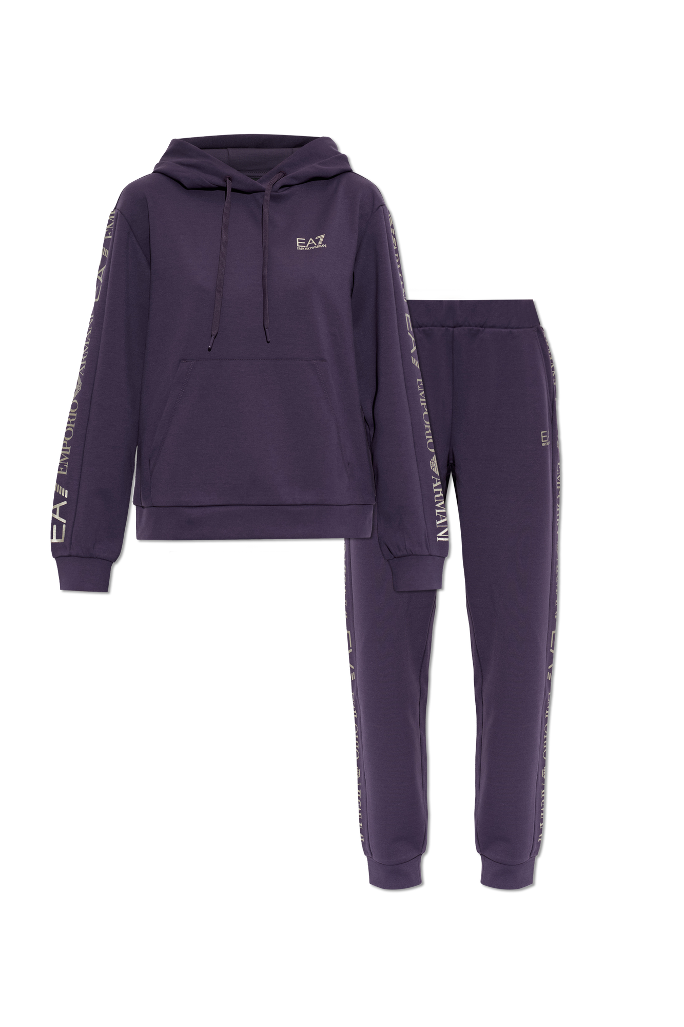 EA7 Emporio Armani Komplet Dresowy: Bluza I Spodnie, Kobiety, Fioletowy