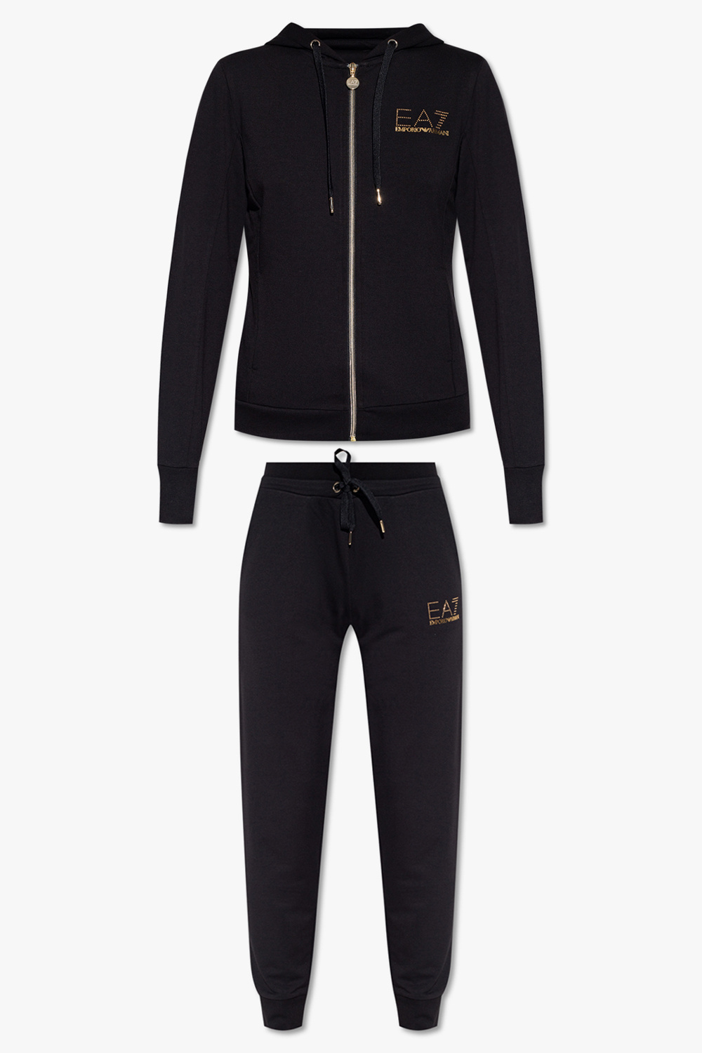 EA7 Emporio Armani Komplet: Bluza I Spodnie Dresowe, Kobiety, Czarny