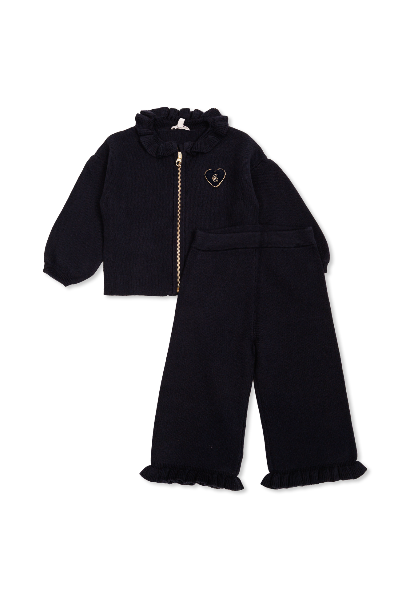 Chloé Kids Komplet Niemowlęcy: Kardigan I Spodnie, Unisex, Granatowy