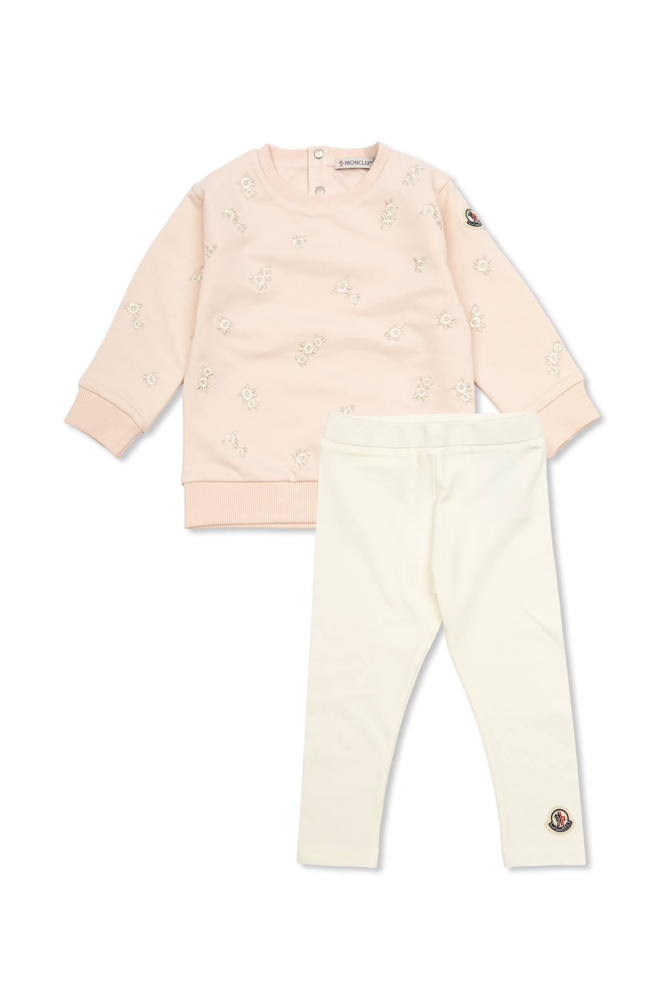 Moncler Enfant Komplet: Bluza, Spodnie, Unisex, Różowy