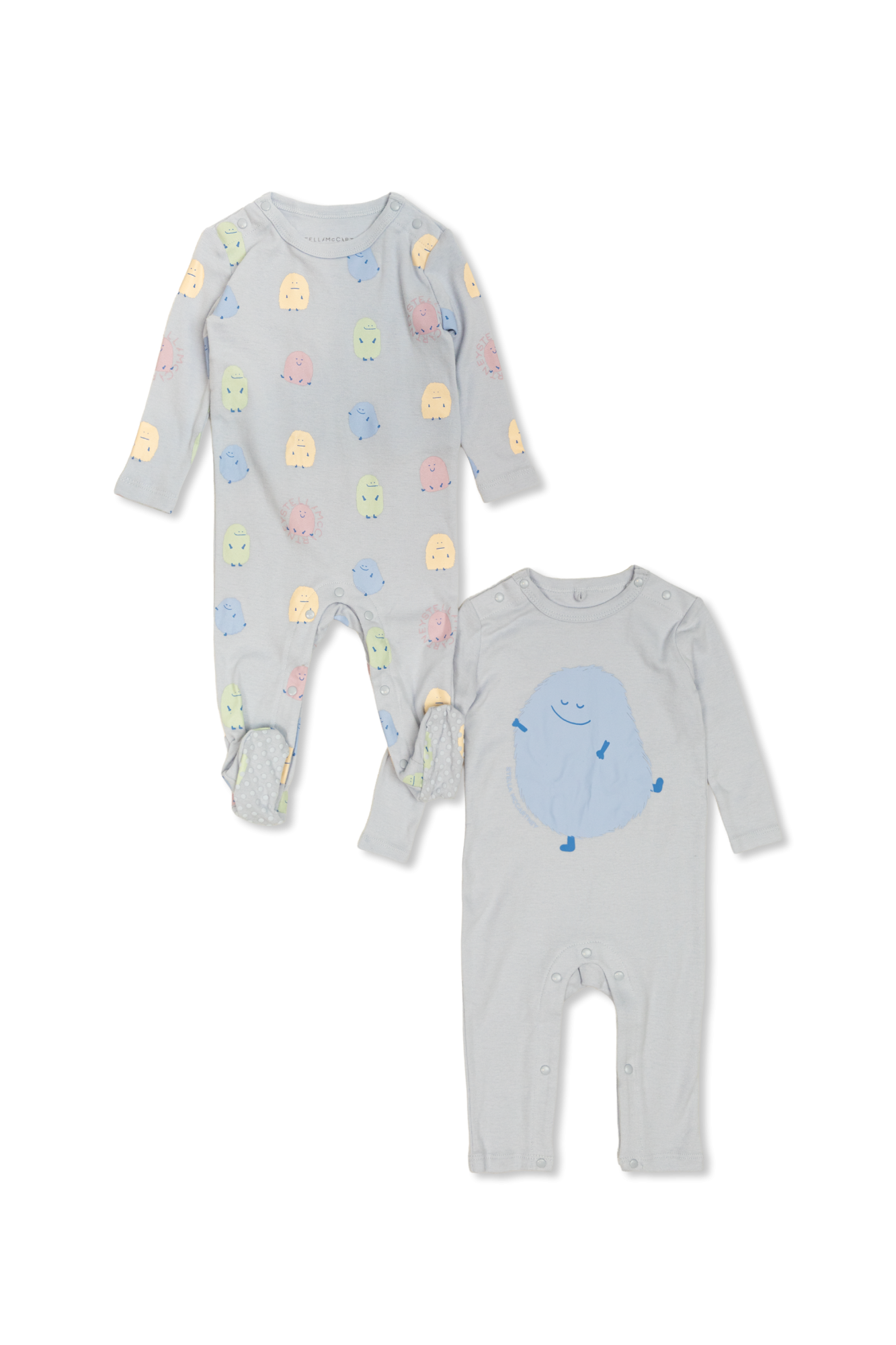 Stella McCartney Kids Dwupak Pajacyków Niemowlęcych, Unisex, Jasnoniebieski