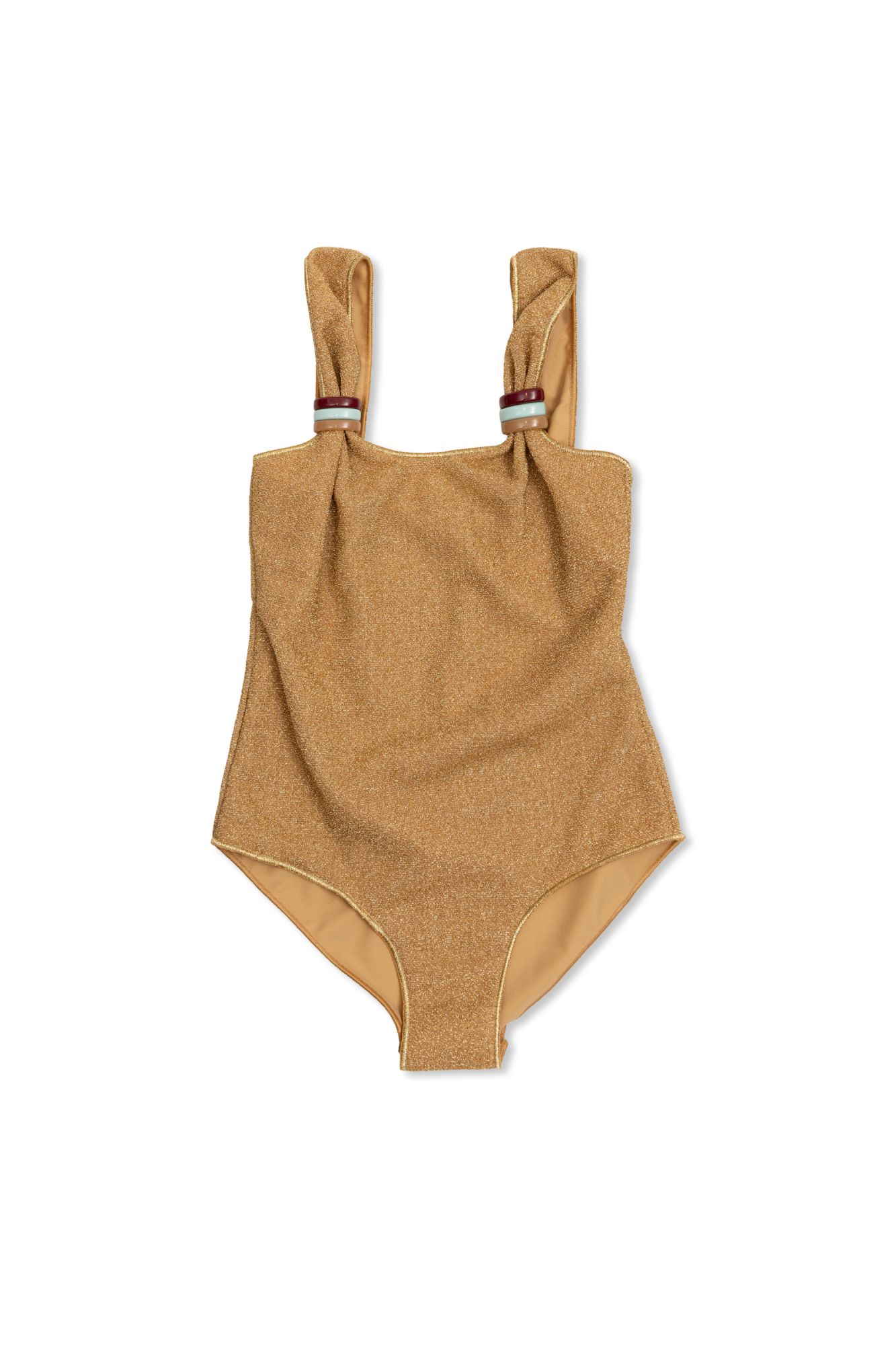 Oseree Kids Jednoczęściowy Kostium Kąpielowy Z Lureksową Nicią, Unisex, Złoty