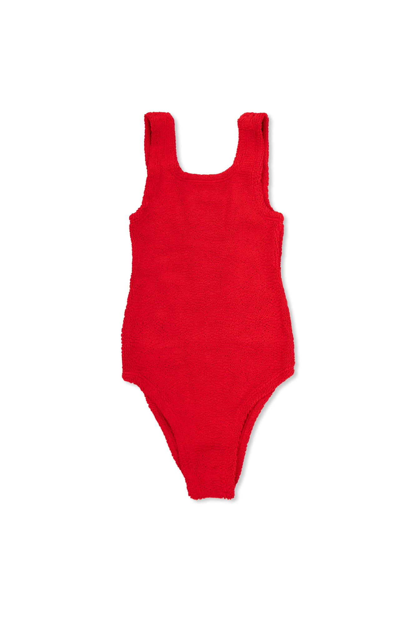 Hunza G Kids Jednoczęściowy Kostium Kąpielowy `Classic`, Unisex, Czerwony