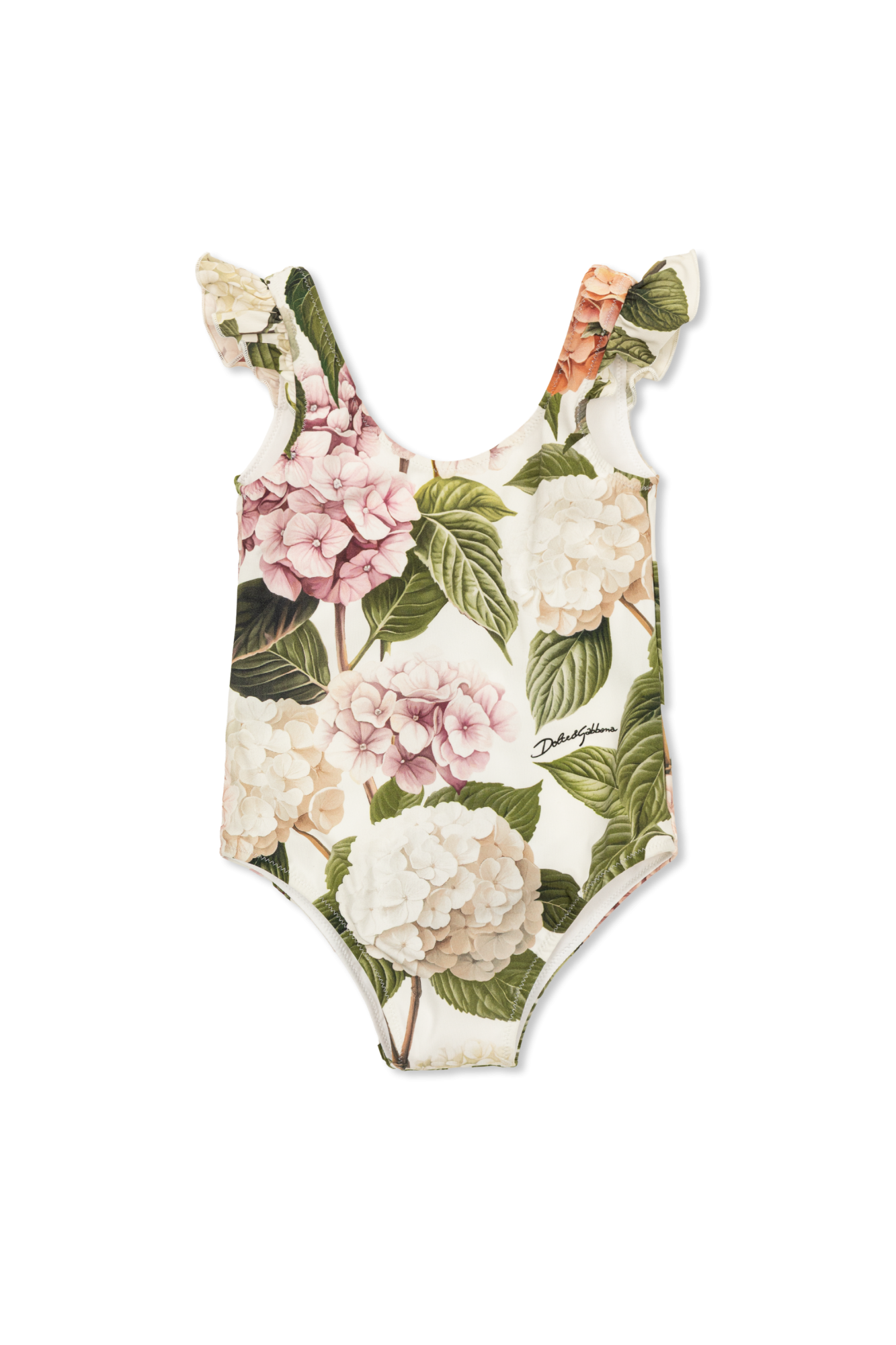 Dolce & Gabbana Kids Jednoczęściowy Kostium Kąpielowy, Unisex, Multikolor